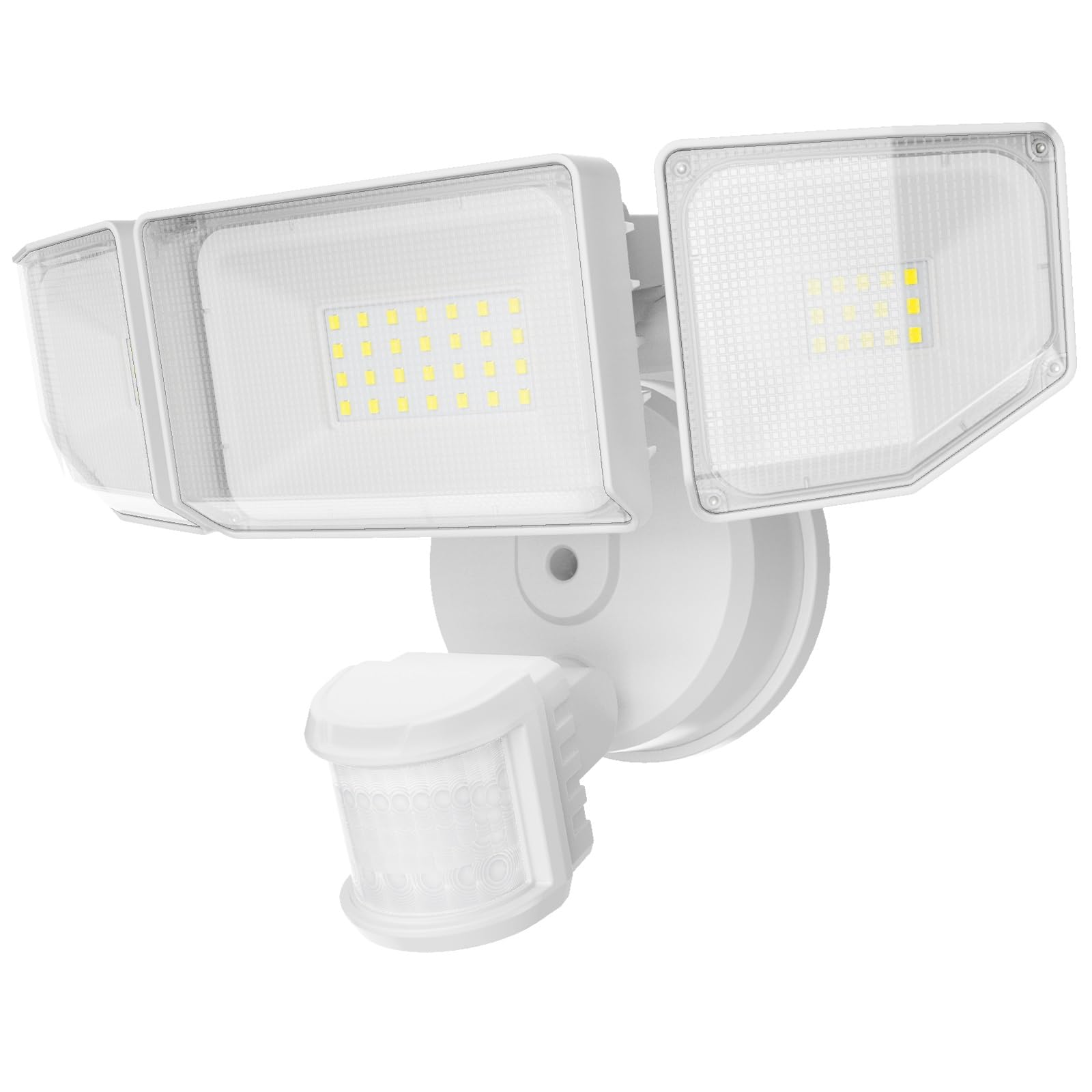 Abovizo 85W LED Security Lights Motion Sensor Light Outdoor, 8500LM Dusk to Dawn, IP65 Waterproof, 6500K, 3 Head Motion Detected