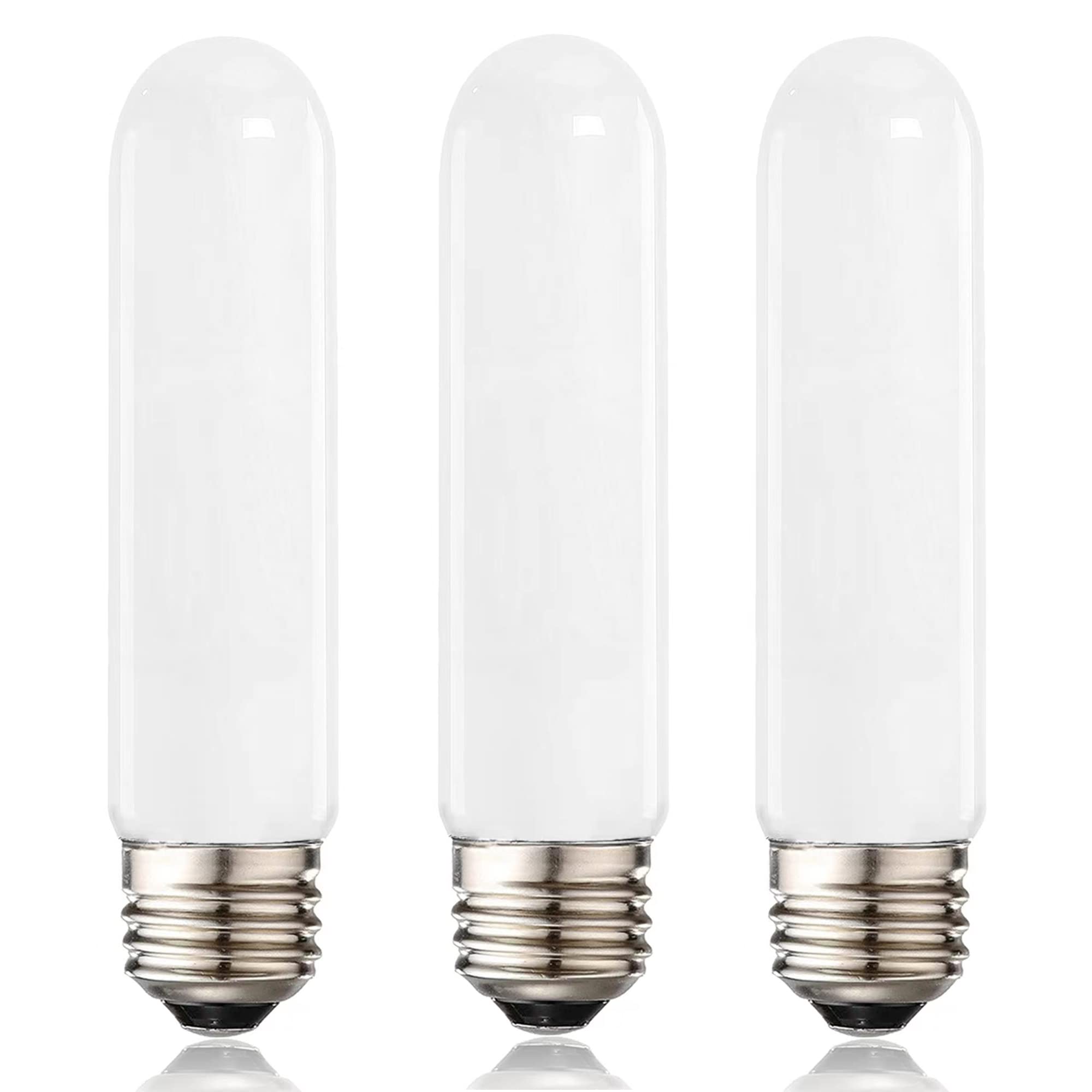 Xininsun T10 Led Bulb, Dimmable T10 Frosted Led Light Bulbs,8W Led Tube Bulbs, 60-75 Watt Equivalent,2700K Warm White,E26 Base B