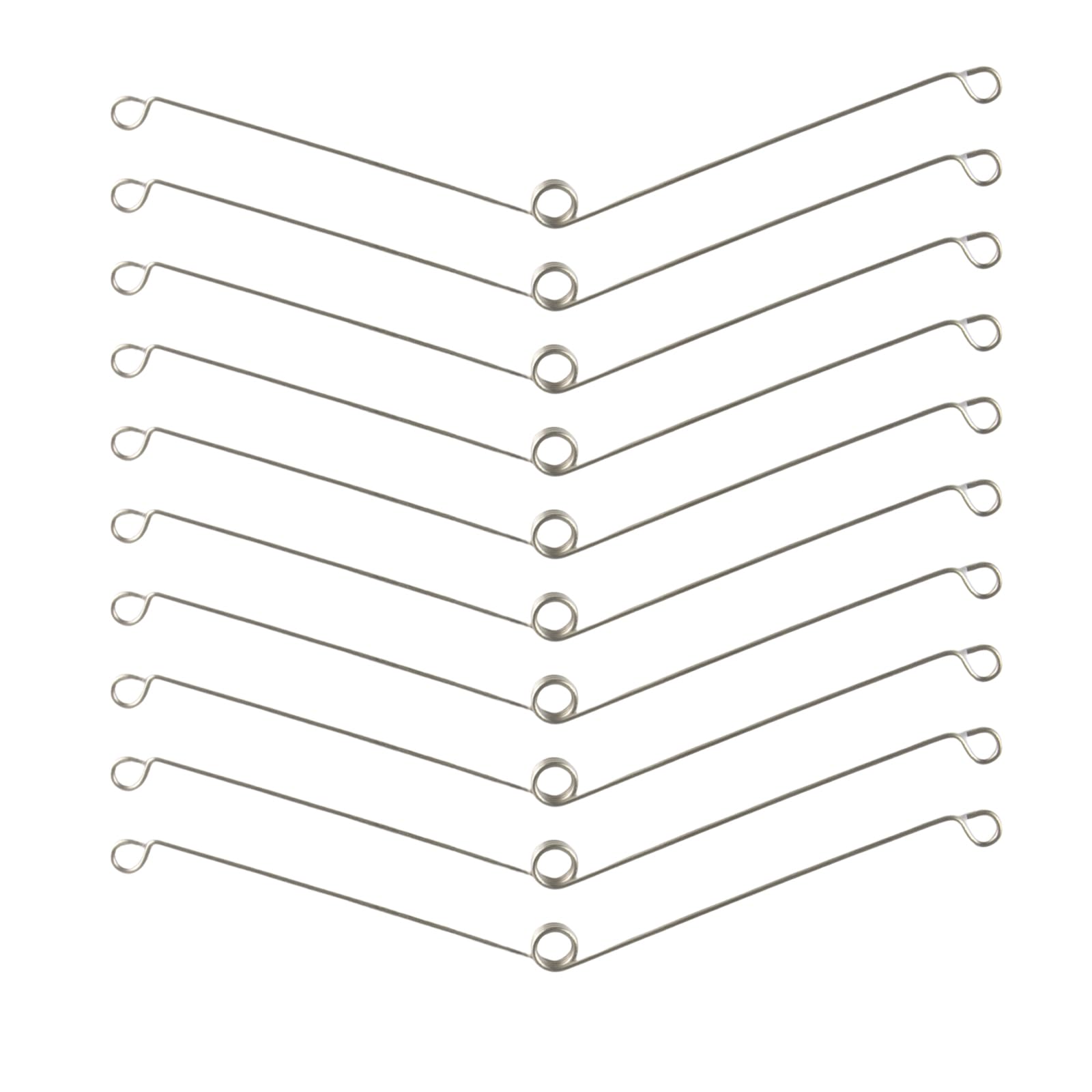 10Pcs Spring Clips for Recessed Light Fixtures, Metal Torsion Spring Clips, Recessed Light Covers Replacements for Bathroom Fan,