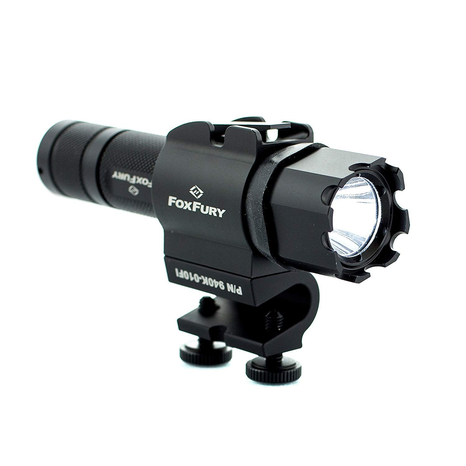 Foxfury Sideslide C-Clamp Side Mounted Helmet Light, Fire And Impact Resistant, Waterproof, 200 Lumens, Black