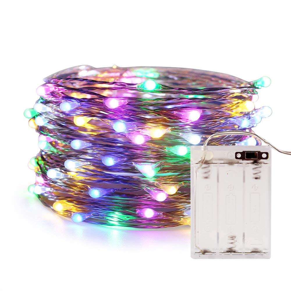 ANJAYLIA Red String Lights  10Ft/3M 30leds Bright Light Party Home Festival Decorations Battery Operated Lights