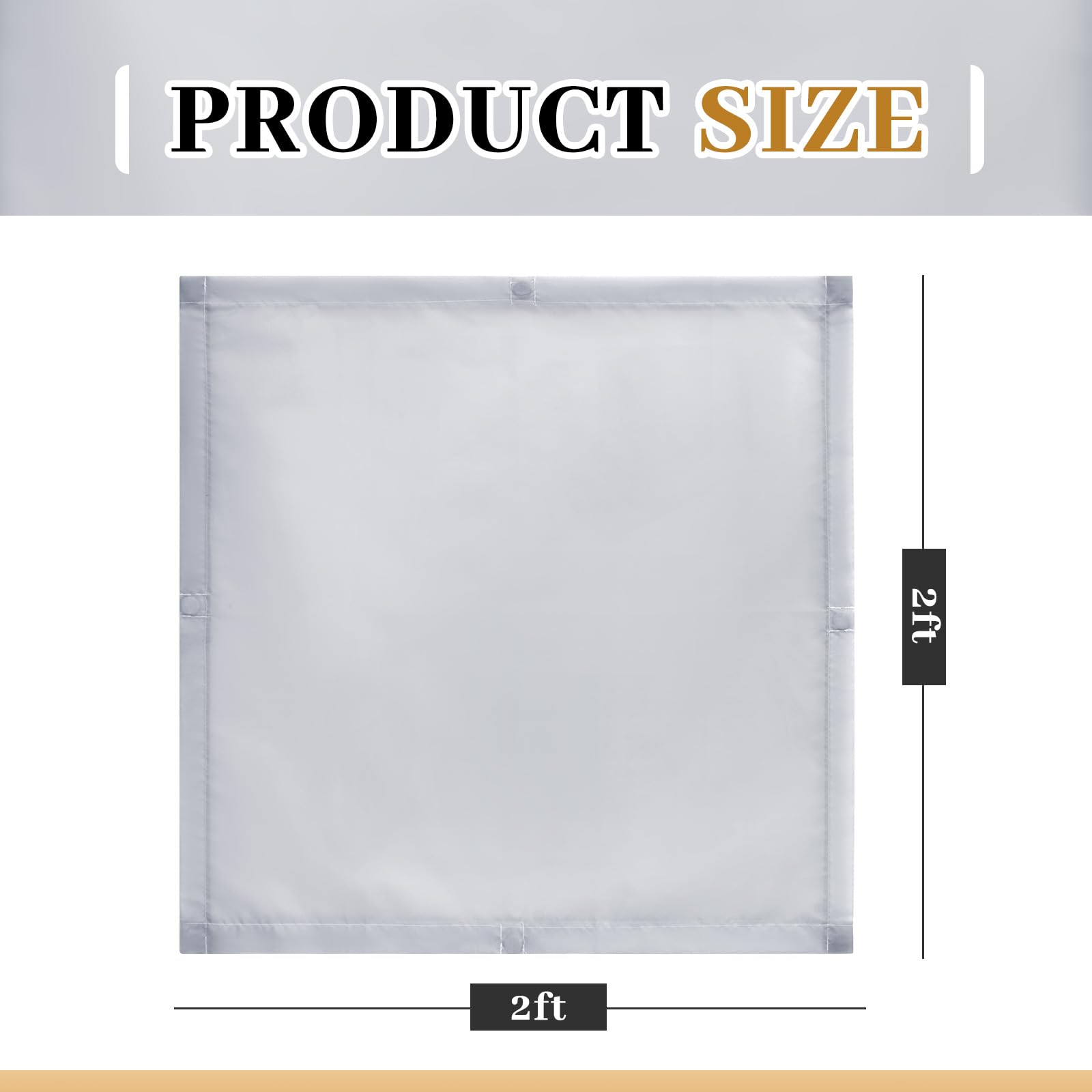 VIHOSE 4 Pcs Fluorescent Light Covers for Ceiling Lights - Reduces Glare & Flicker - 2 x 2 Feet - Solid Style - Model ANB-VIHOSE