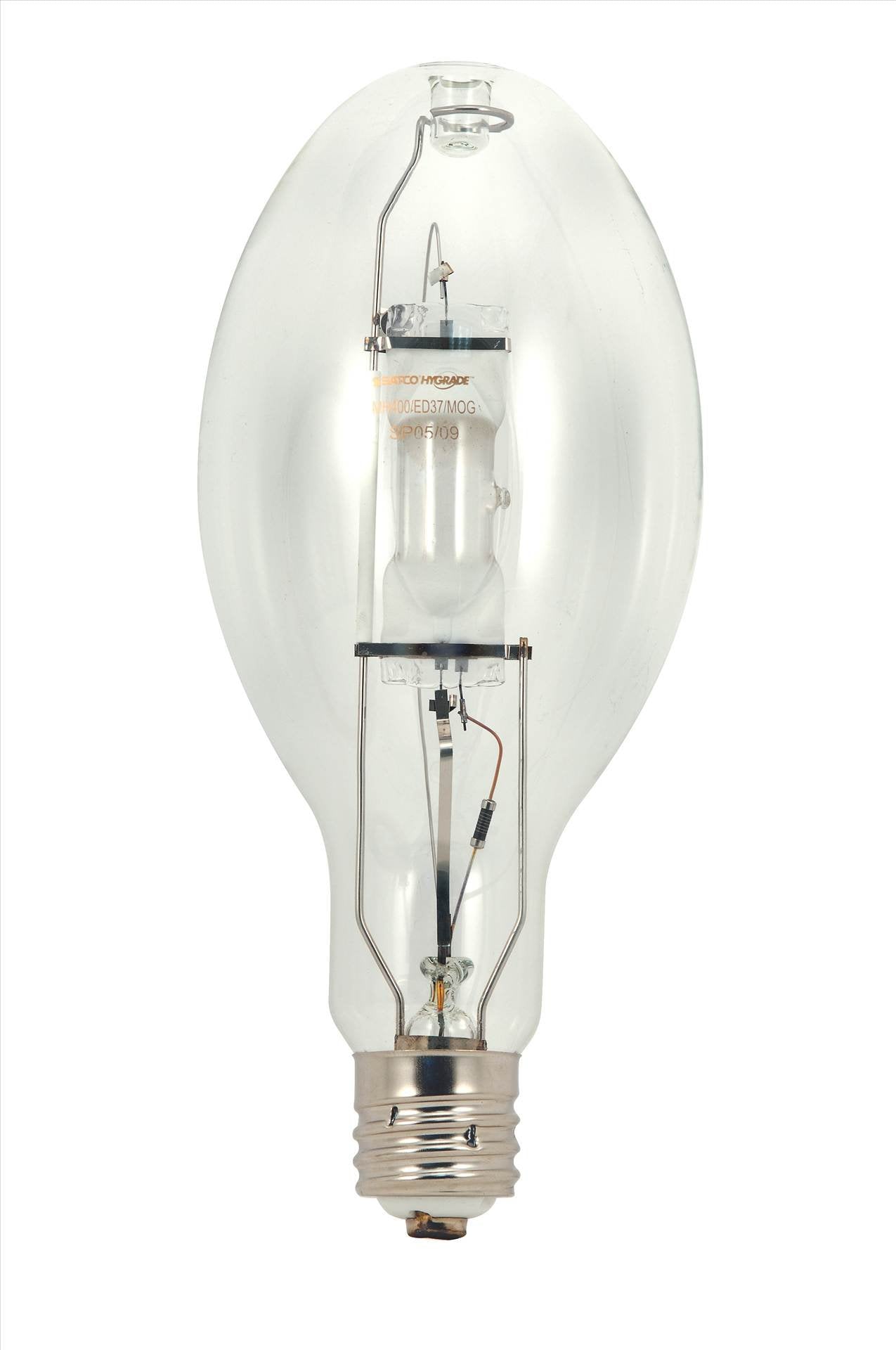 Satco S5831 4200K 250-Watt Clear Universal Mount Mogul Base Bt28 Metal Halide Lamp