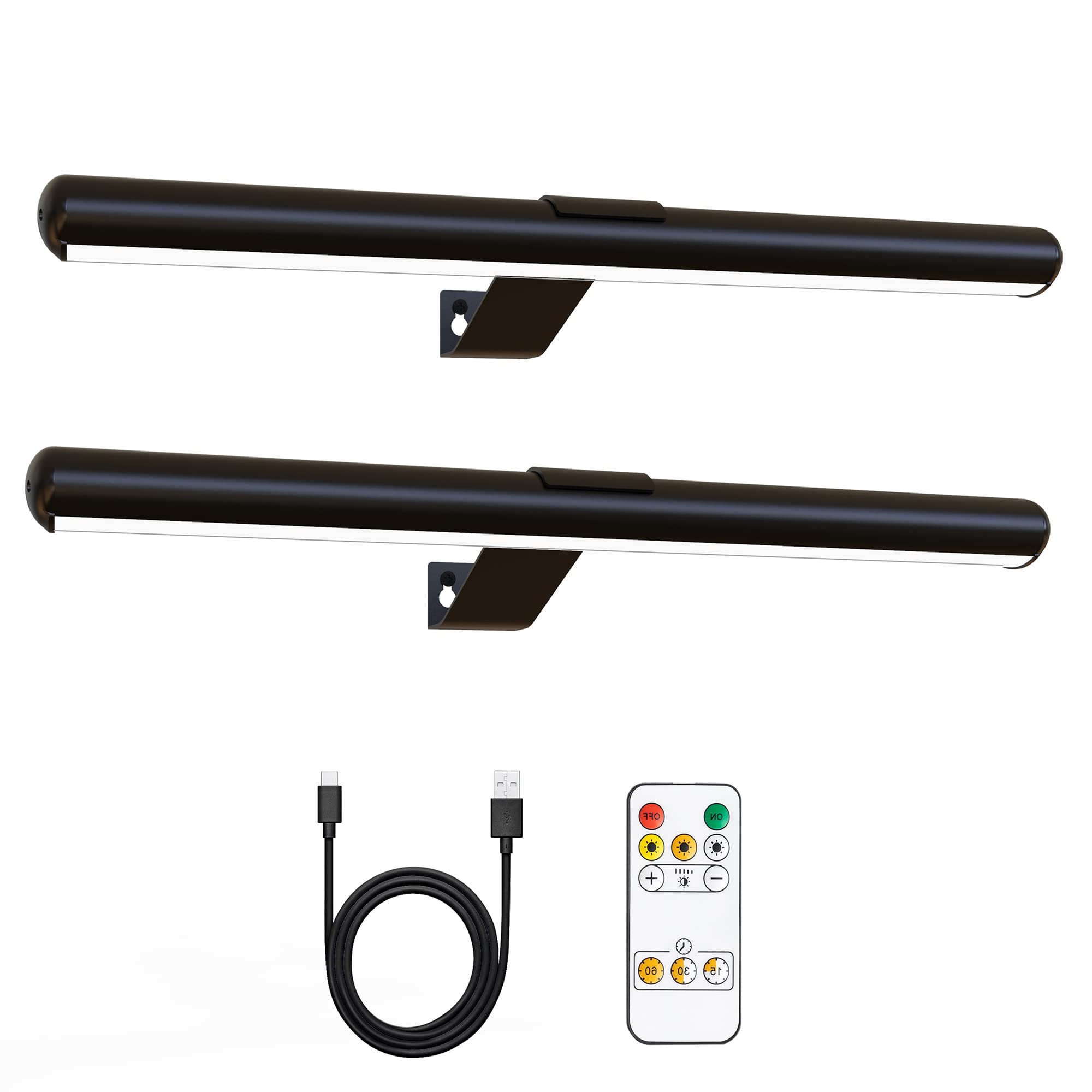 Arixinks Wireless Picture Light 2-Pack, 13&quot; Dimmable Led Art Light With Remote & Timer