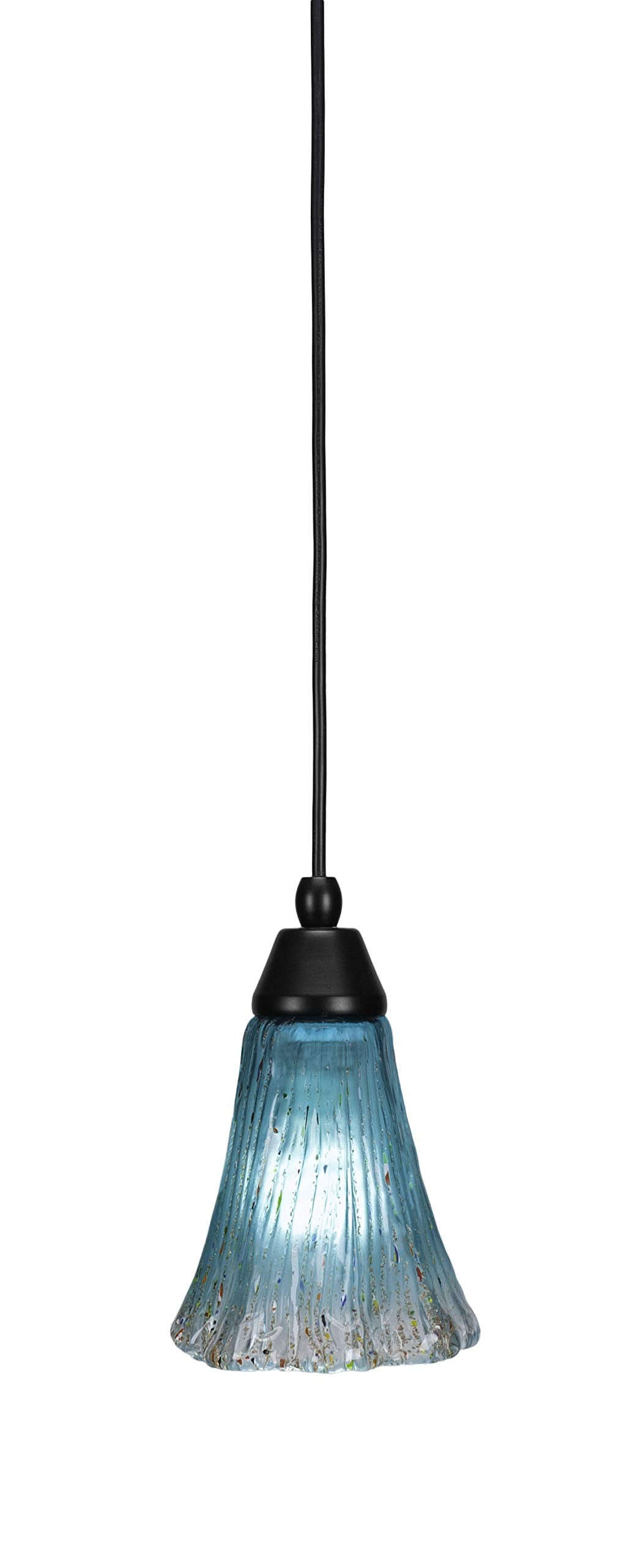 Toltec Lighting 1 Light Mini Pendant In Matte Black (22-Mb-725)