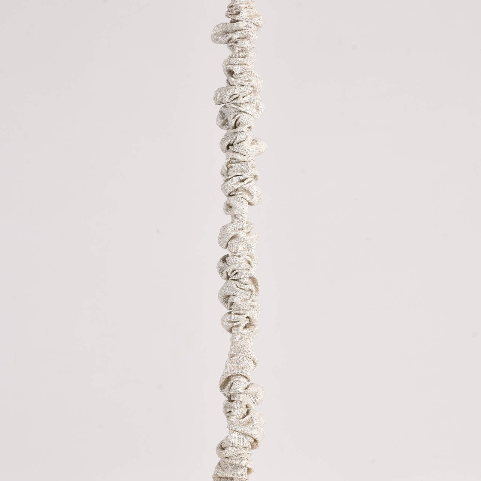 Aory Fabric Cord Cover for Electric Wire and Lamp Chain, 6 Feet, Bleached Linen Color, Model BL 01