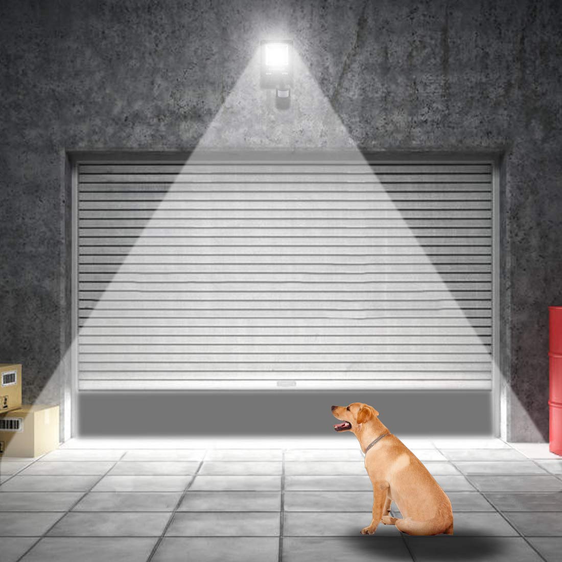 Floodoor 30W LED Motion Sensor Light, 2 Pack, Waterproof Outdoor Security Light, 6000K, 2700LM, Daylight White, PIR Sensor, 150W Equivalent