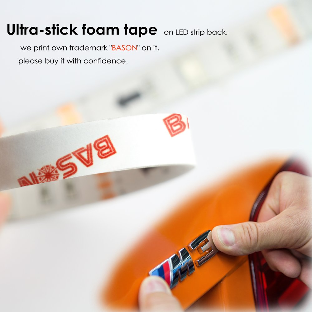 Bason Lighting Tv Led Backlight,Bason Strip Lights With Remote For 85-90In Tv, 4096 Diy Color Changing Lights, Smd 5050 Leds Tv