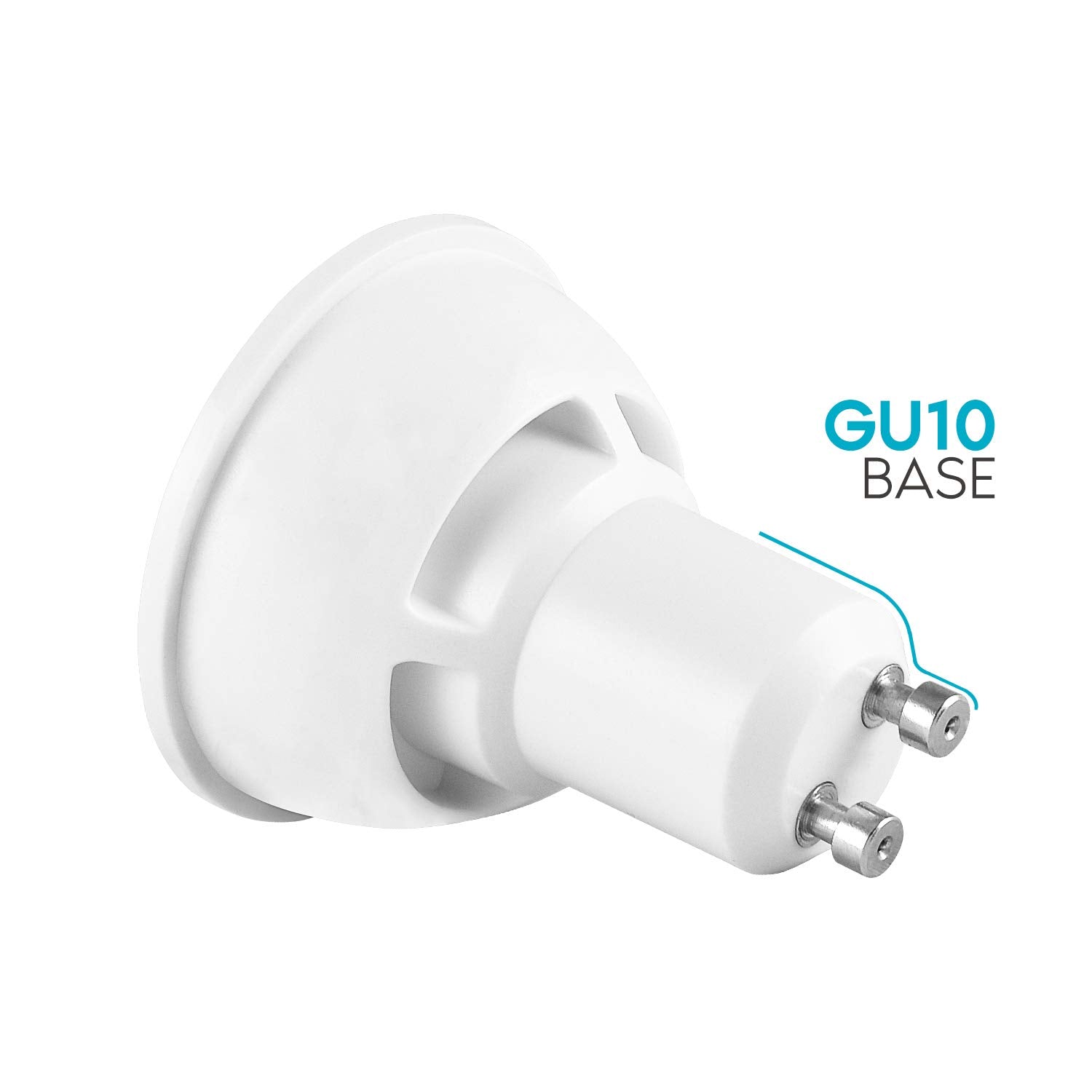 Luxrite Mr16 Gu10 Led Bulbs Dimmable, 50W Halogen Equivalent, 4000K Cool White, 500 Lumens, 120V Spotlight Led Bulb Gu10, Enclosed Fixture Rated, Perfect For Landscape Or Home Lighting (6 Pack)