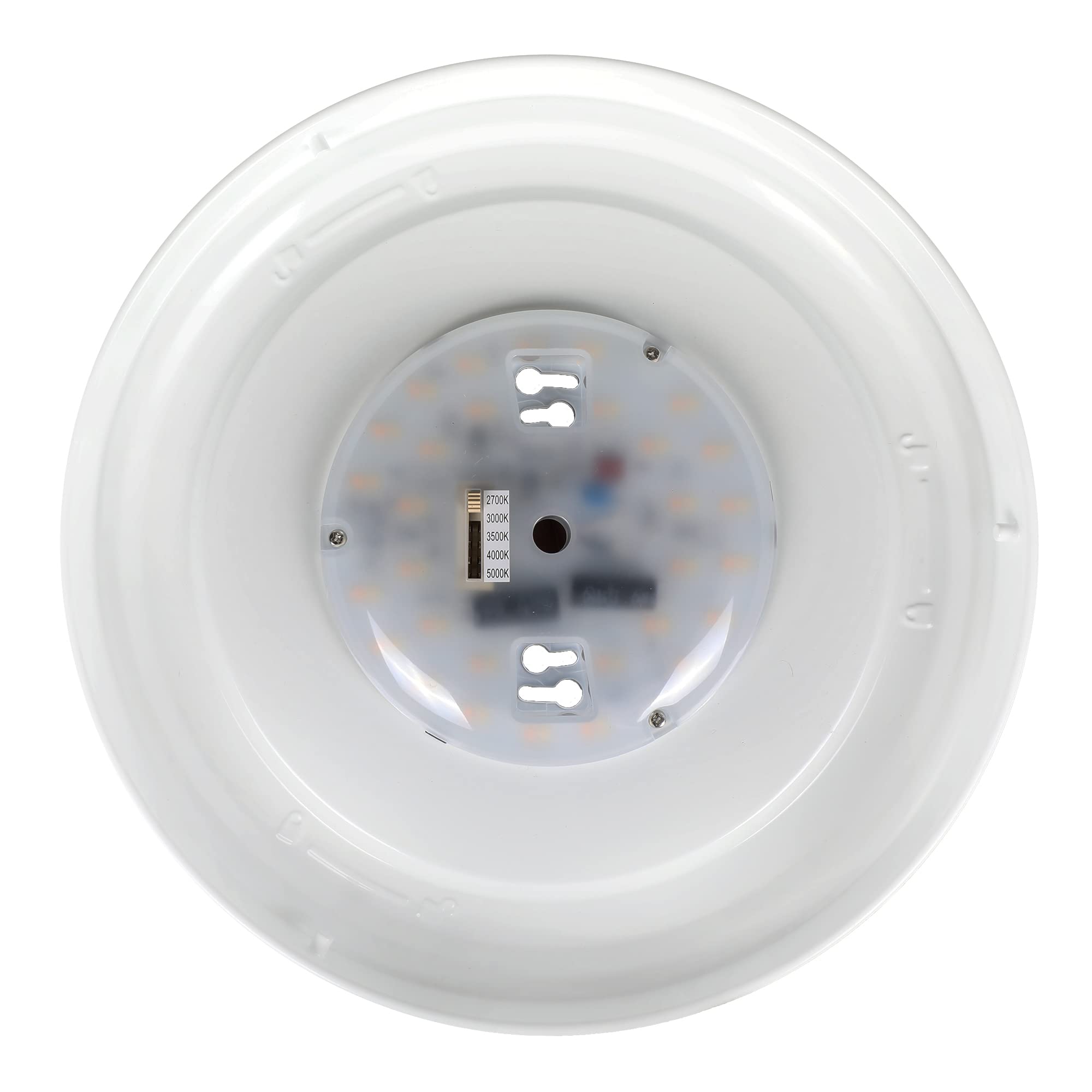 Designers Fountain Envirolite Flush Mount Ceiling Light, 11 Inch Led Round Glass Lighting Fixture For Kitchen, Bedroom, Bathroom