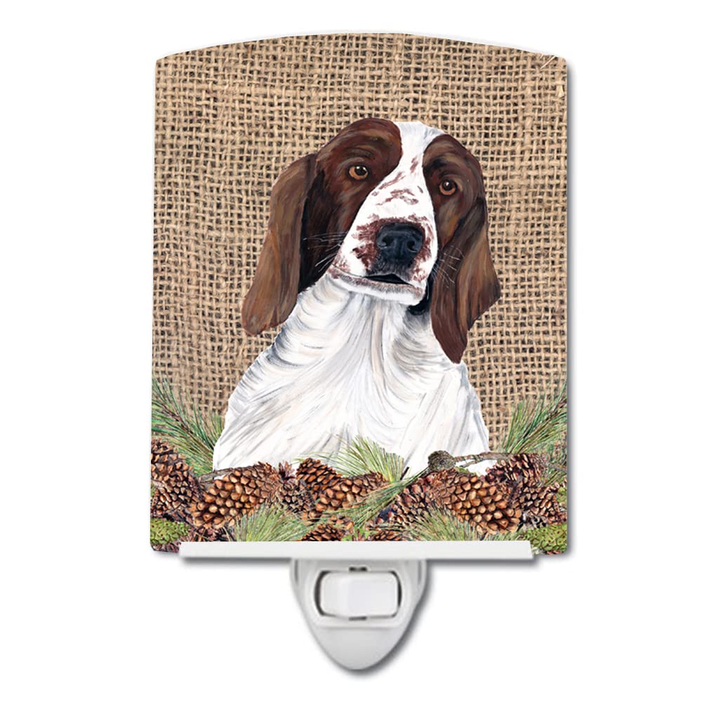 Carolines Treasures Ceramic Night Light, Welsh Springer Spaniel, UL-Certified, 6x4x3 inches, Model SC9043CNL, Multicolor