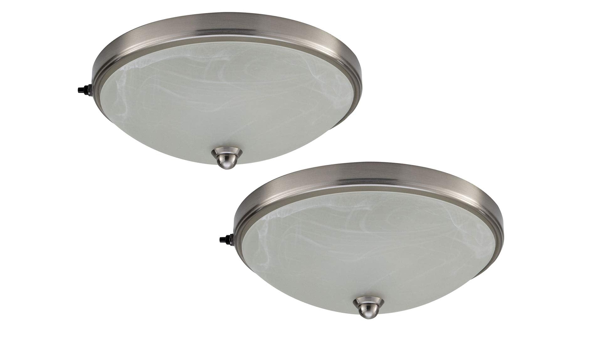 Rv Decorative Ceiling Light | 12V Led Light | Dinette Led With Glass Dome | Ceiling Fixture (2 Lights)