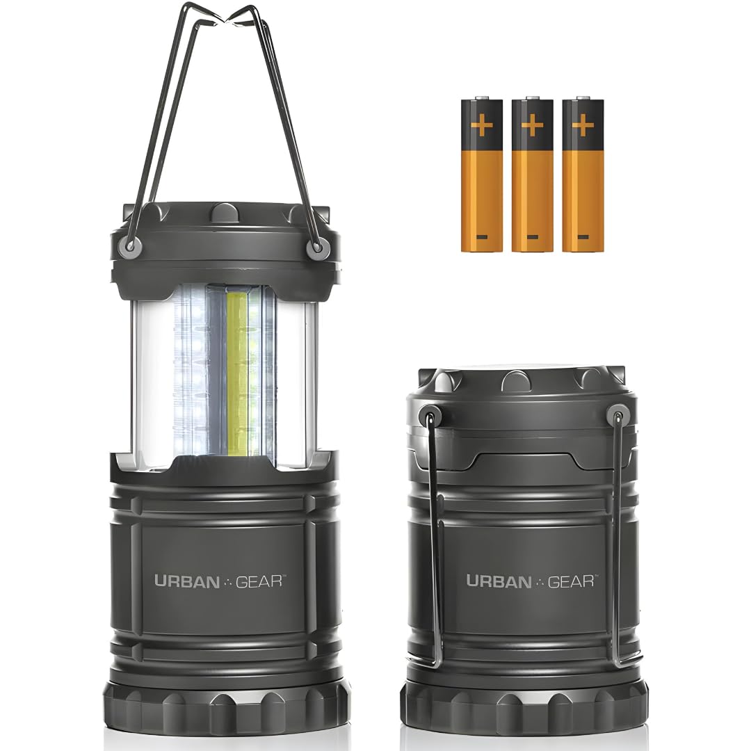 Lewis N. Clark Collapsible Camping Lantern | LED Portable Lantern for Indoor or Outdoor Use | Waterproof Lamp with Batteries Inc