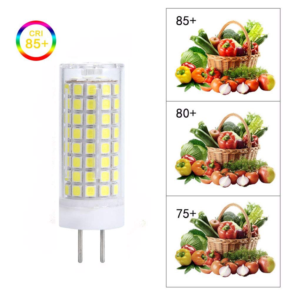 Lxcom Lighting Gy6.35 Led Bulb 10W Dimmable Corn Light Bulb (4 Pack)- 2835 Smd 102 Leds 90W Equal Daylight White 6000K G6.35/Gy6