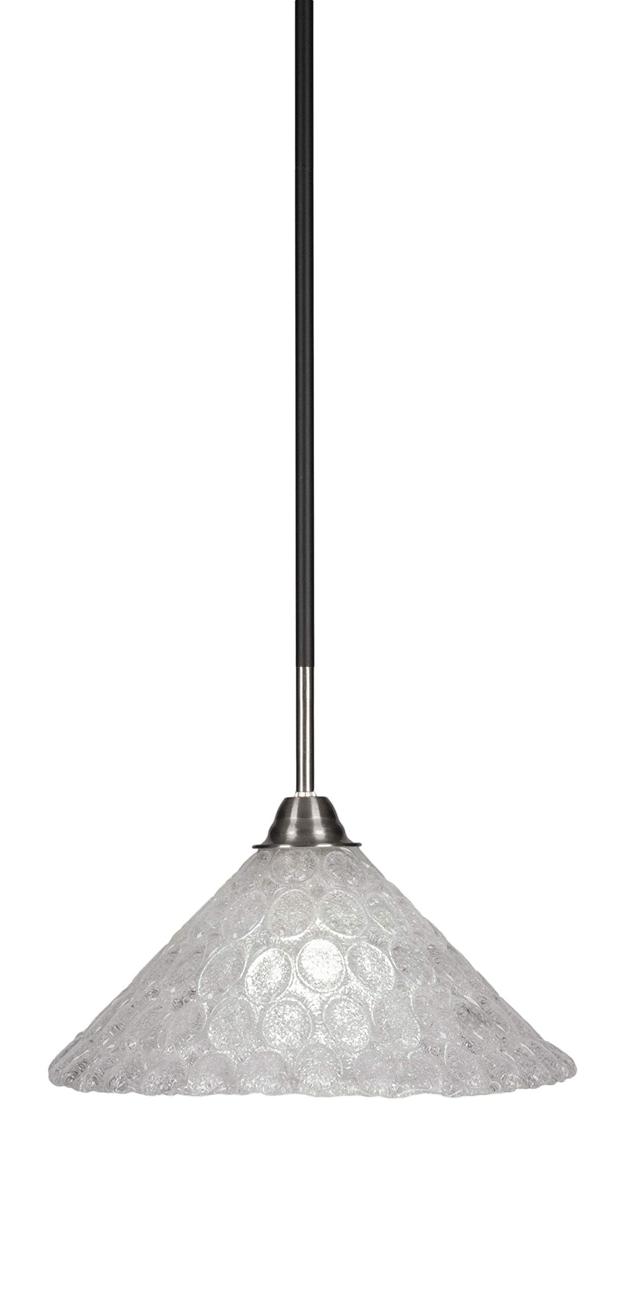 Toltec Lighting Paramount 1 Light Pendant In Matte Black & Brushed Nickel (3401-Mbbn-441)