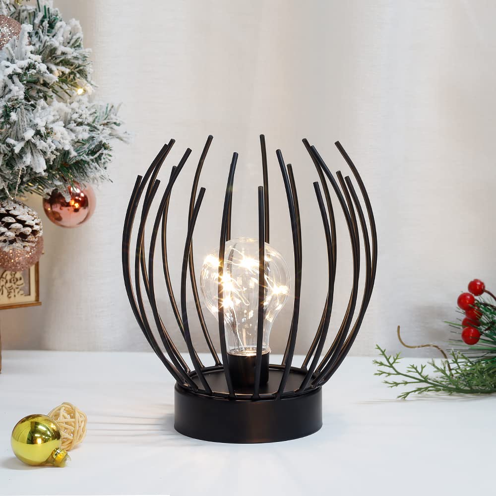 Jhy Design Decorative Battery Table Lamp Battery Powered Lights Indoors Lamp With Led Bulb Battery Operated Outdoor Lantern Grea