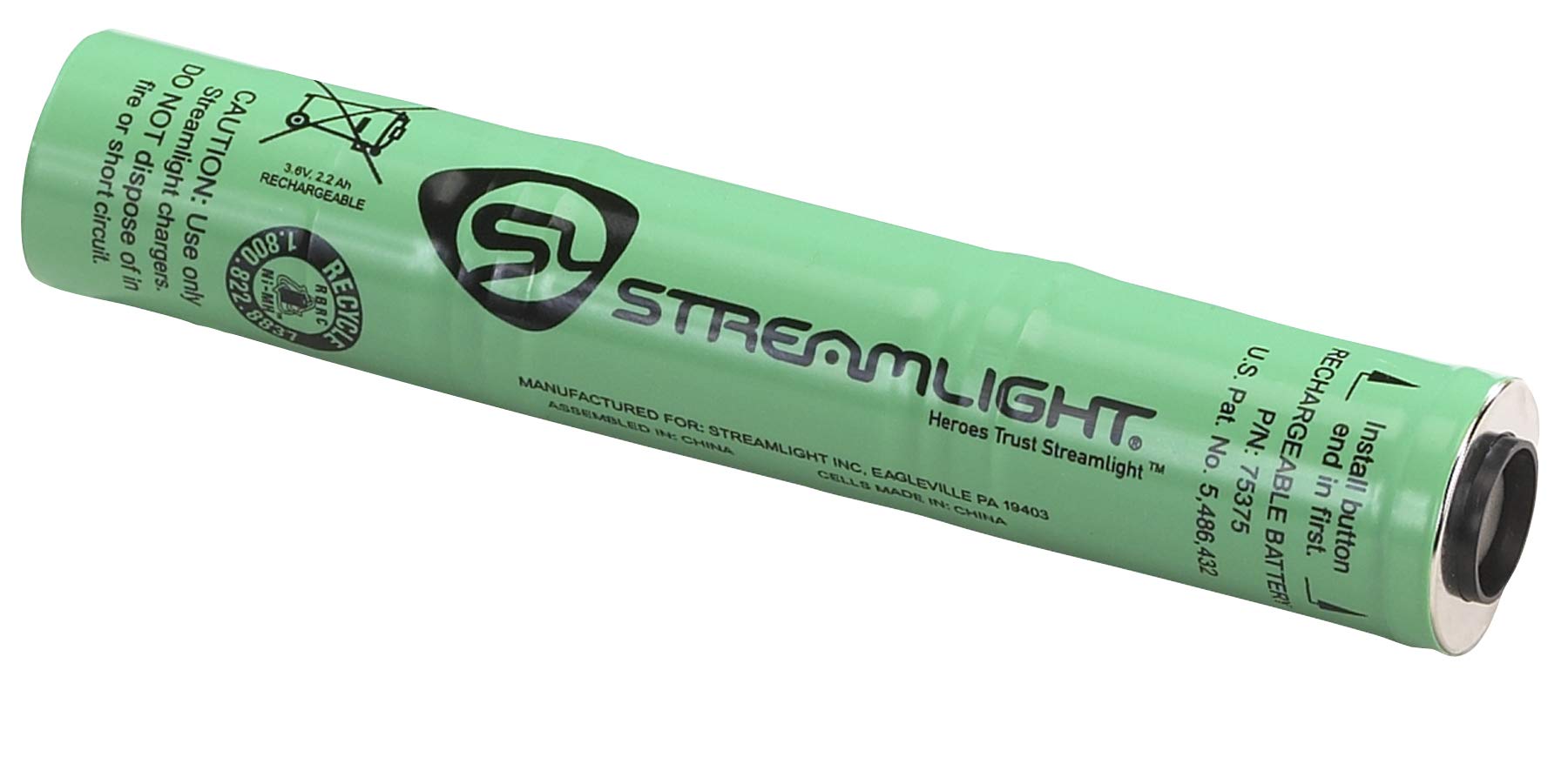 Streamlight 75375 Nimh Battery - Stingers Except Ultrastinger, Polystinger Led Haz-Lo, Stinger Switchblade, Stinger 2020