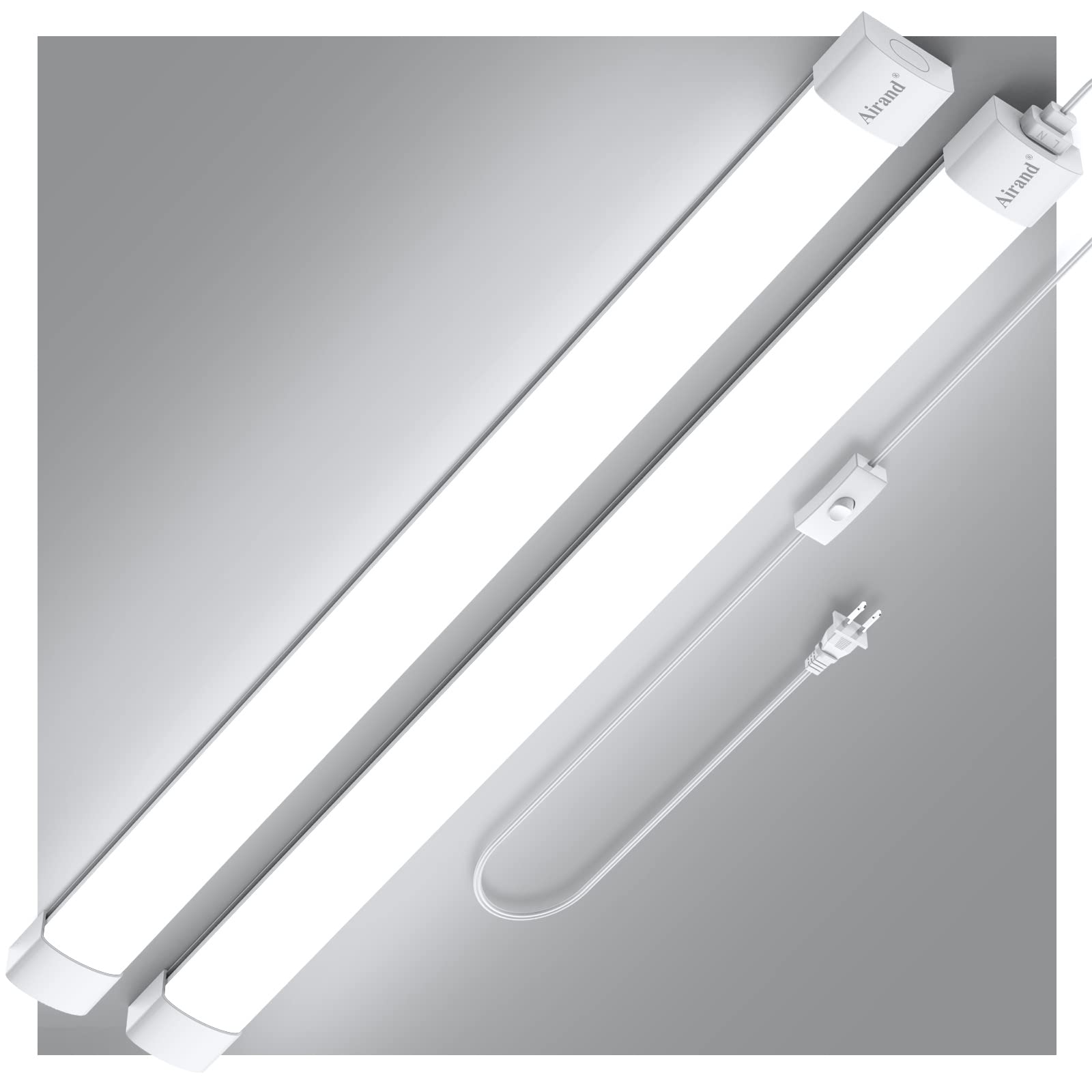 Plug in Ceiling Light, 5FT LED Shop Light Plug in Under Cabinet Lighting Fixture with Plug in Cord 5000K Water-Proof Workbench L