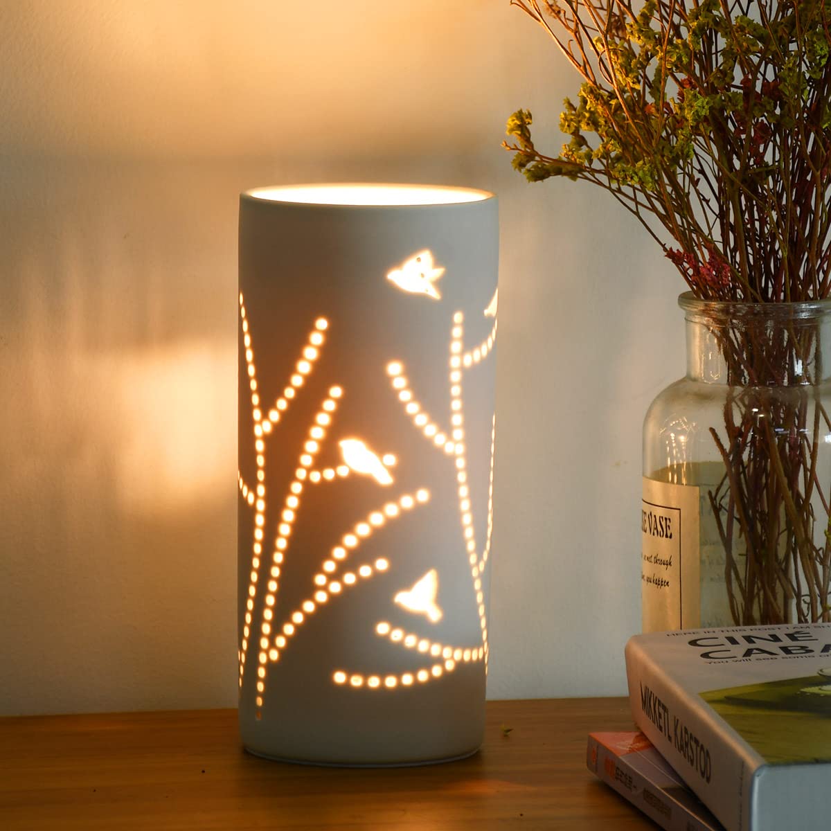Lampwell Dana Small Table Lamp For Living Room As Bedside Table Lamp For Bedroom,Modern Ceramic Table Lamp,Kids Table Lamp,Night