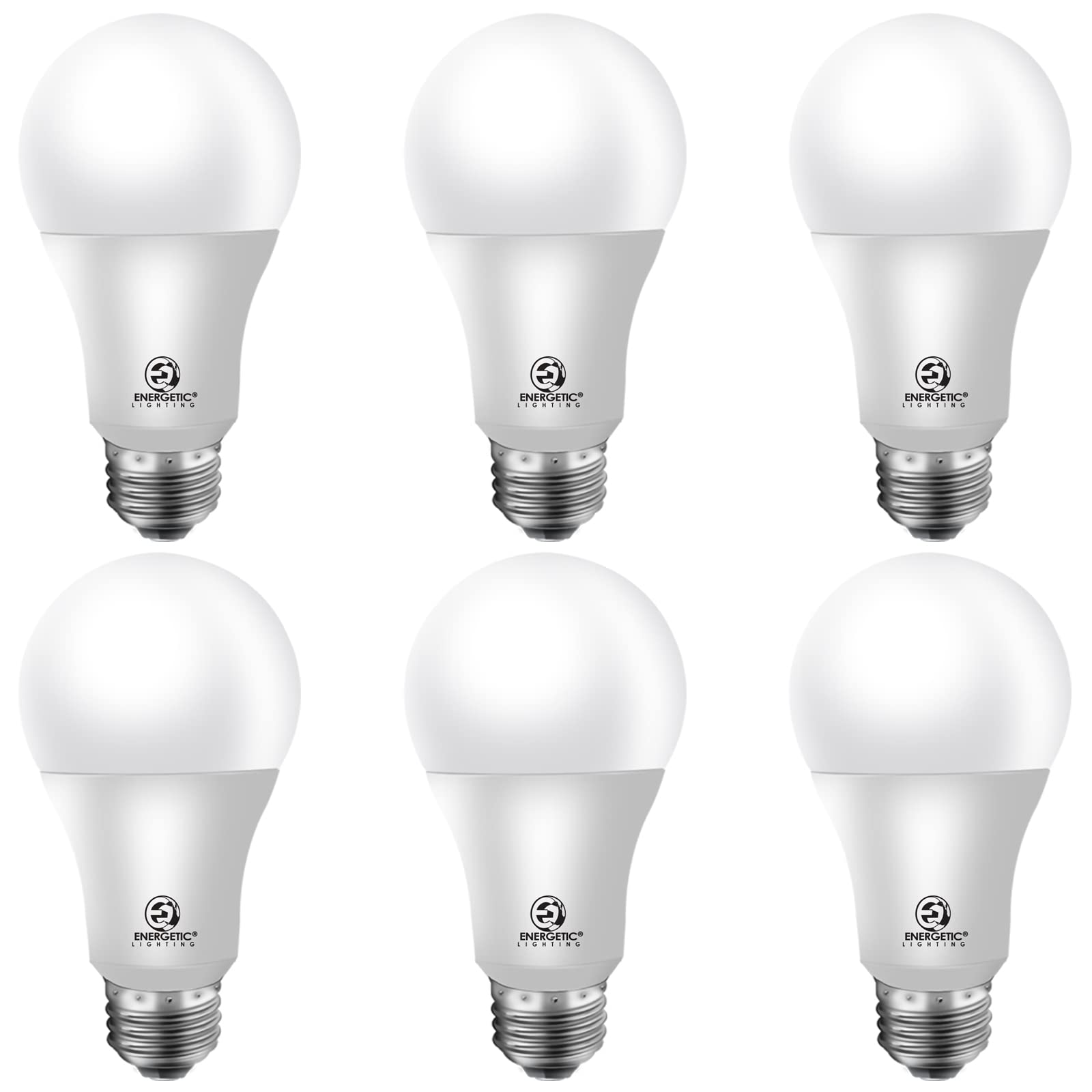 Energetic 60W Equivalent, A19 Led Light Bulb, 3000K Warm White, E26 Medium Base, Non-Dimmable Led Light Bulb, 750Lm, Ul Listed 6