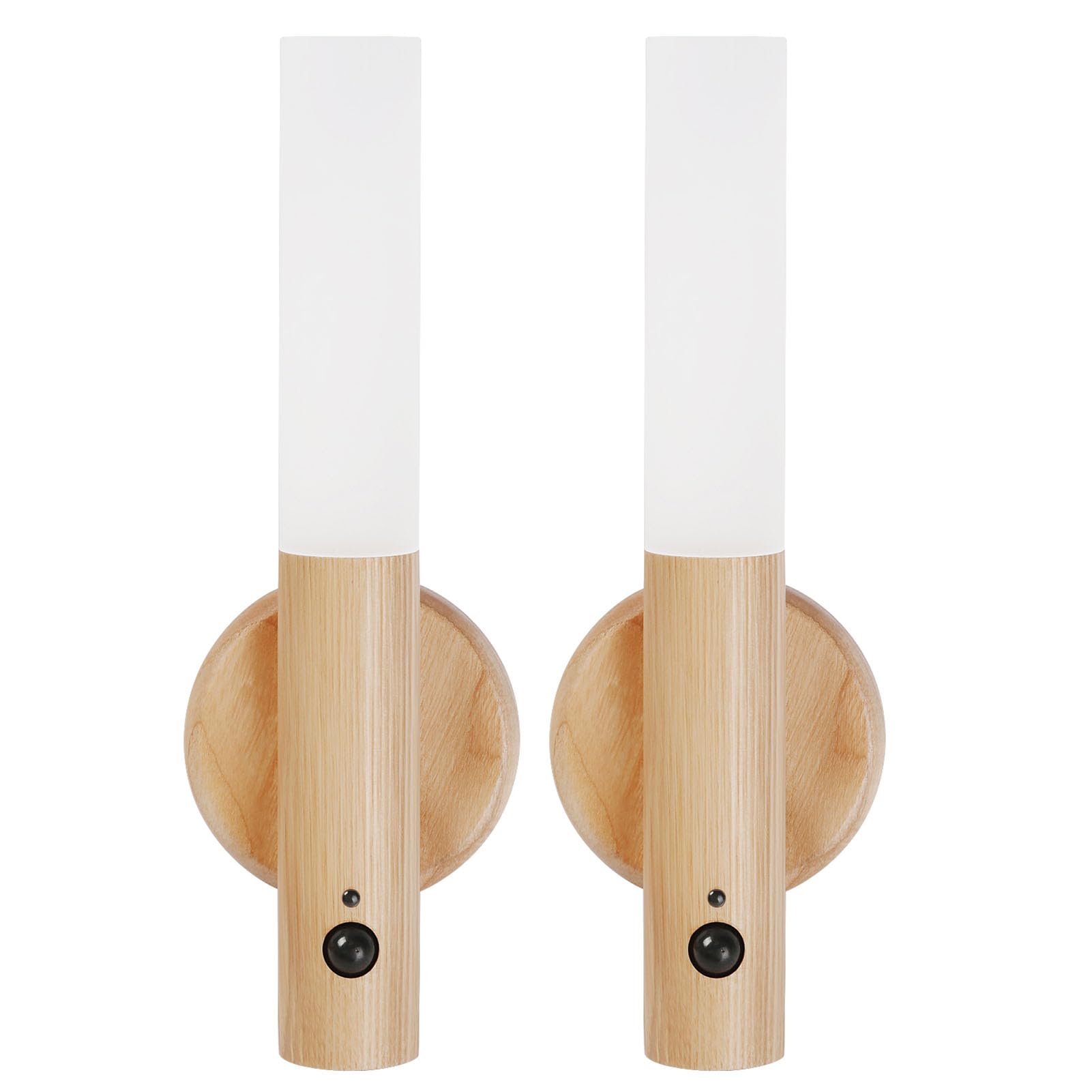 Landgoo Led Automatic Motion Sensor Lights Wall Lamps Set Of 2 Sconces Battery Operated Rechargeable Portable Magnetic 360 Rotat