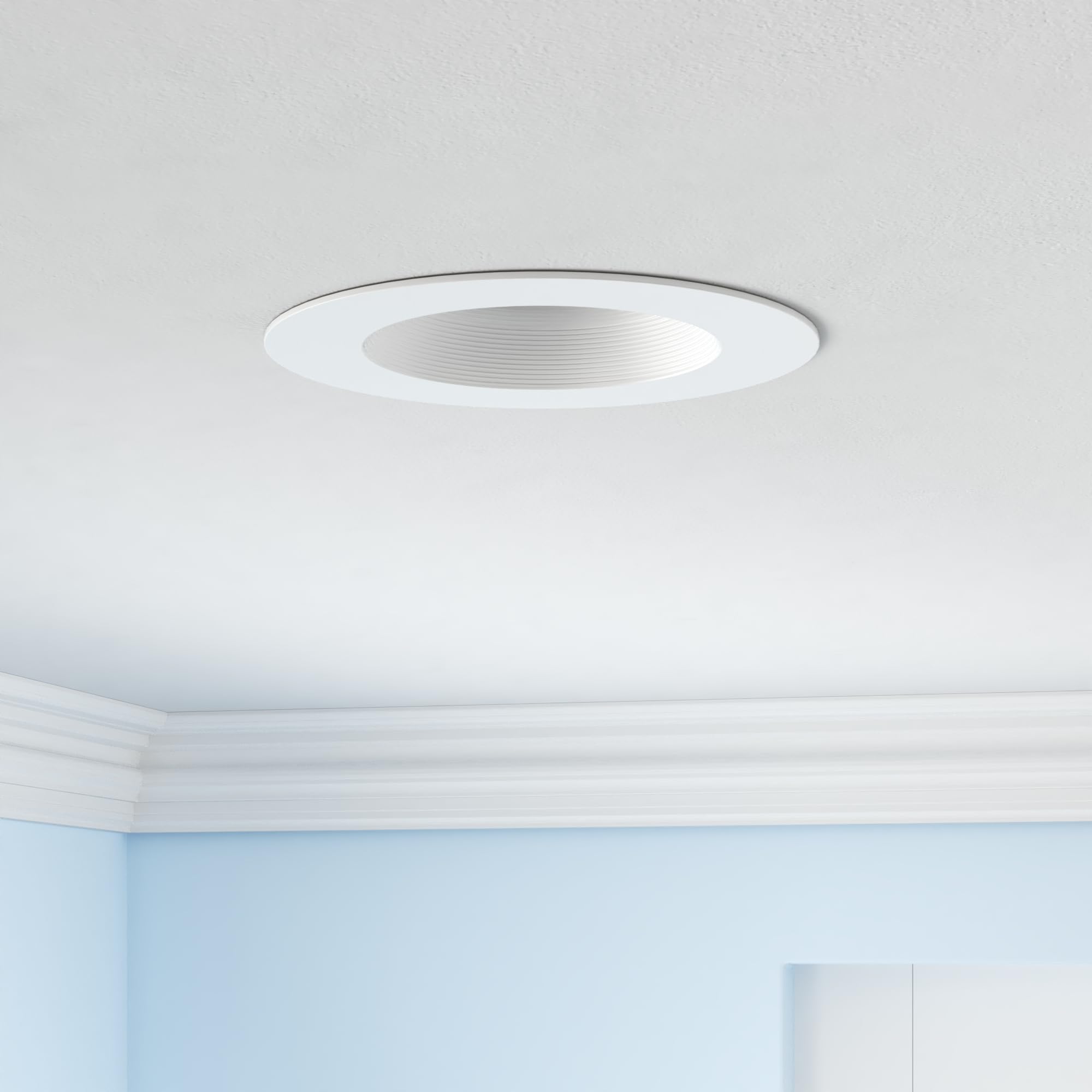 Sunco 12 Pack Retrofit Led Recessed Lighting 6 Inch, 4000K Cool White, Dimmable Can Lights, Baffle Trim, 13W=120W, 965 Lm, Damp
