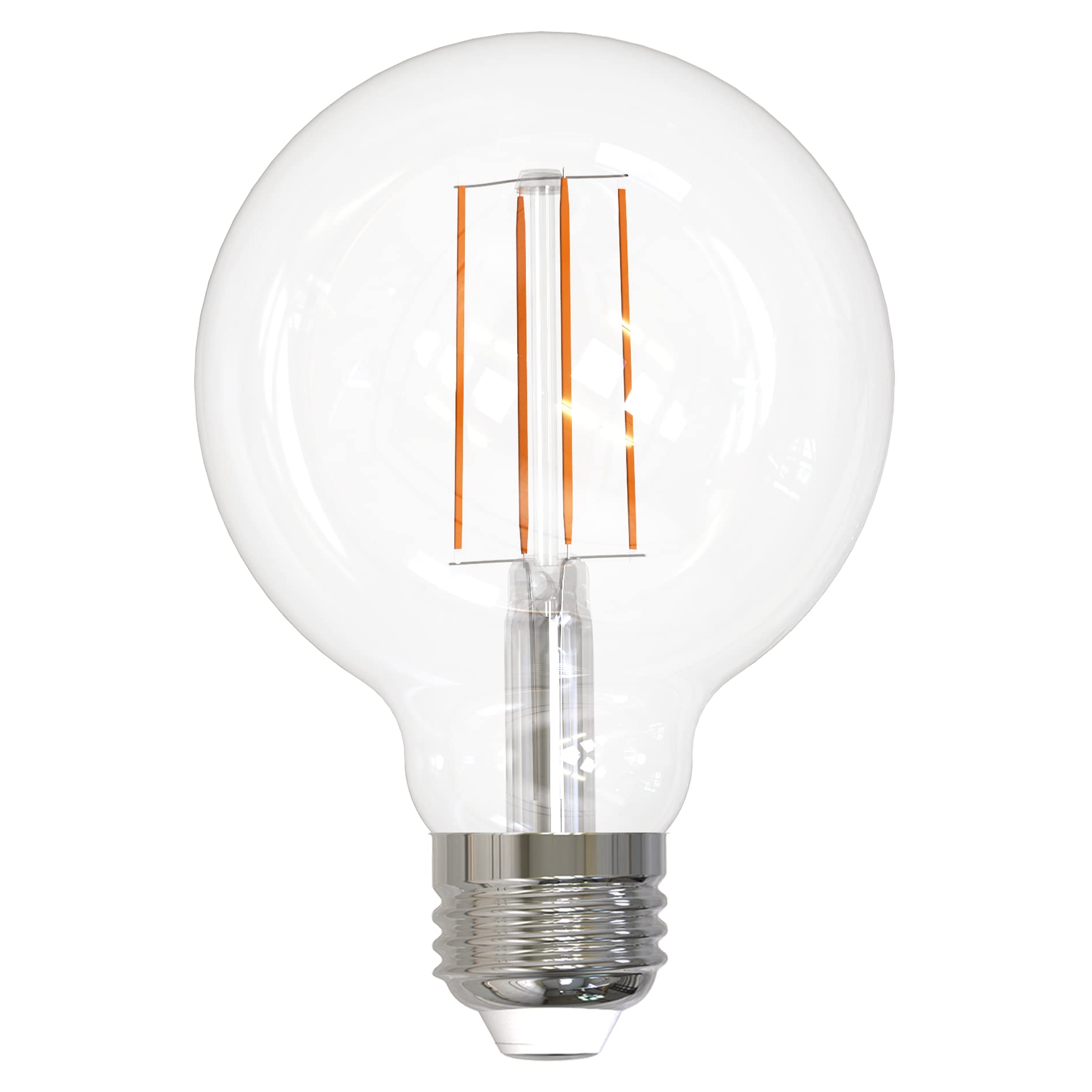 Sunlite 81124 LED G25 Edison Globe Light Bulb, 8.5 Watts (100W=), Medium E26 Base, 800 Lumens, Dimmable, Clear Glass, Antique Lo