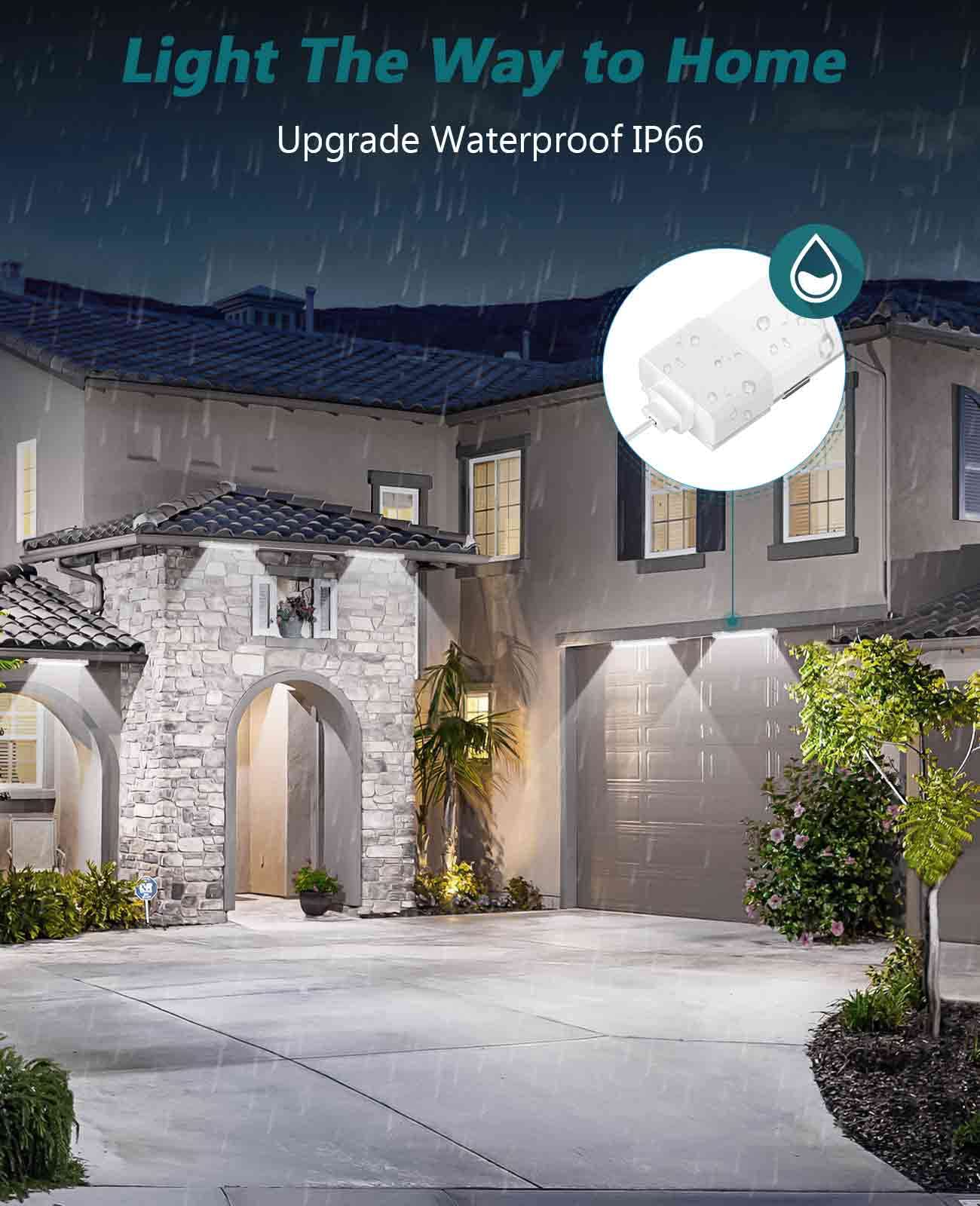 WNSNOU LED Shop Light, Waterproof Linkable Tube Light, 16W 1700LM, 1.4FT, White, 2PCS,well-designed Aluminum & Superior PC