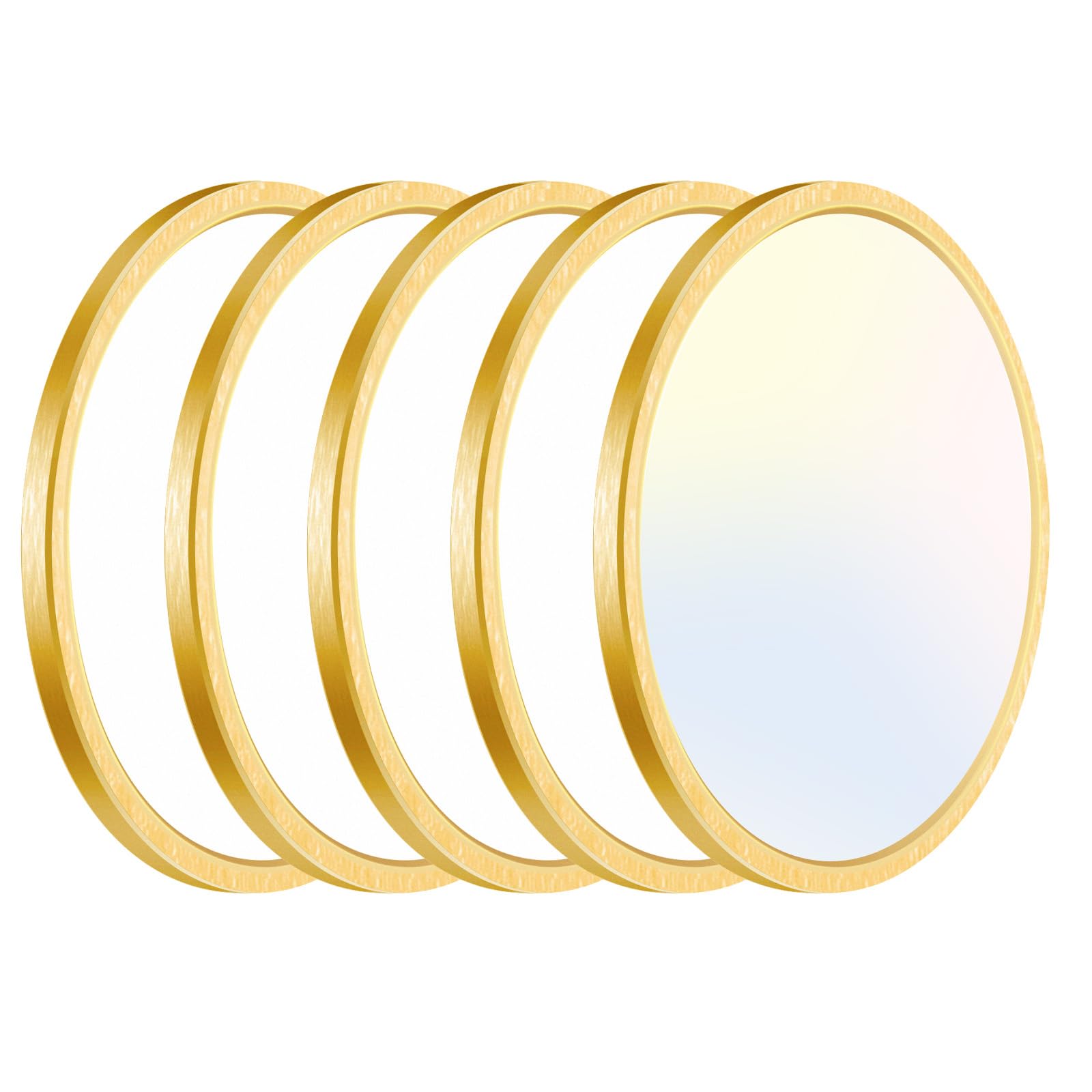 Hepside 4Pack Flush Mount Led Ceiling Light Fixture Golden, 12Inch 28W, Dimmable 3000K-4500K-6000K 3 Color Selectable Ceiling La