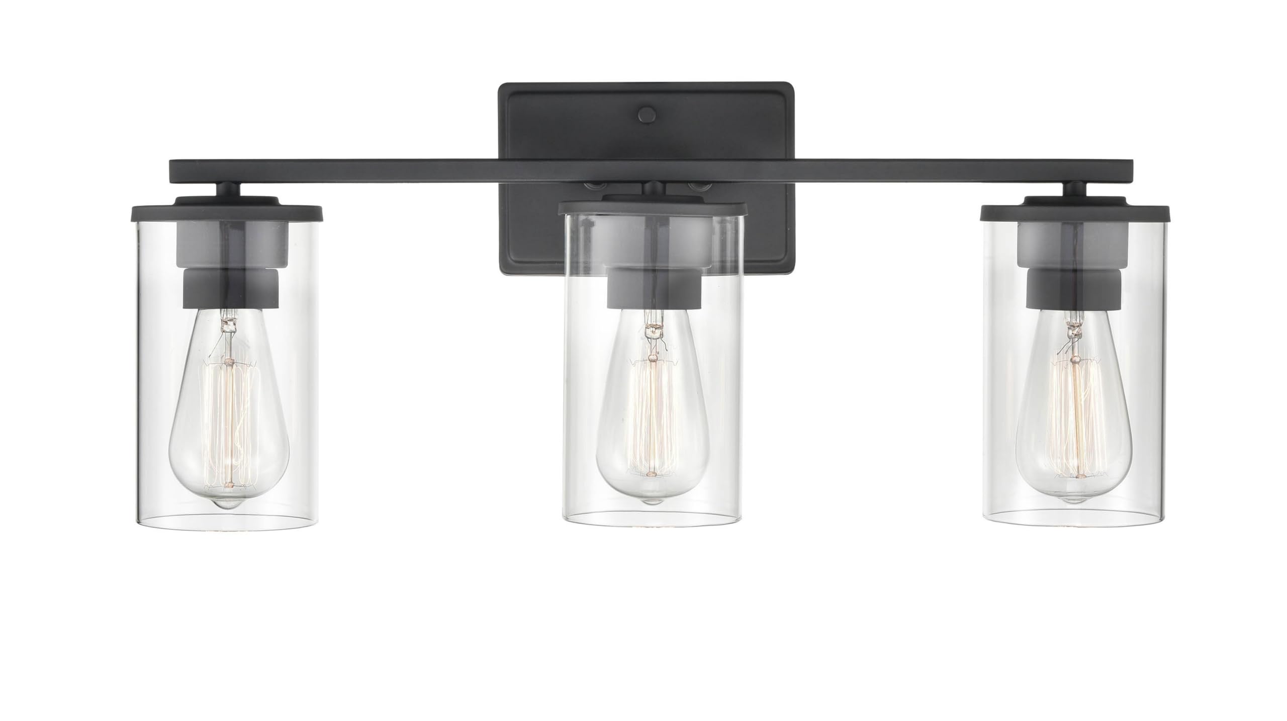 ML Lighting Verlana - 3 Light Bath Vanity-9.88 Inches Tall and 22 Inches Wide-Matte Black Finish