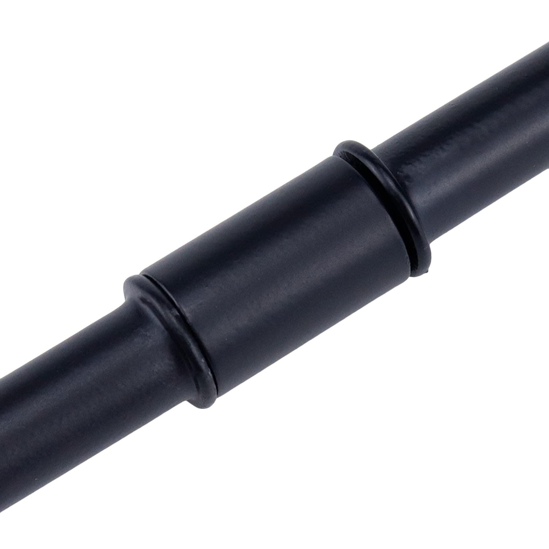 My Mironey 4 Sets Straight Pipe Lamp Stem Kit With Connector M10 Black Lamp Rod Hardware Light Fixture Parts Replacement, 3.15''