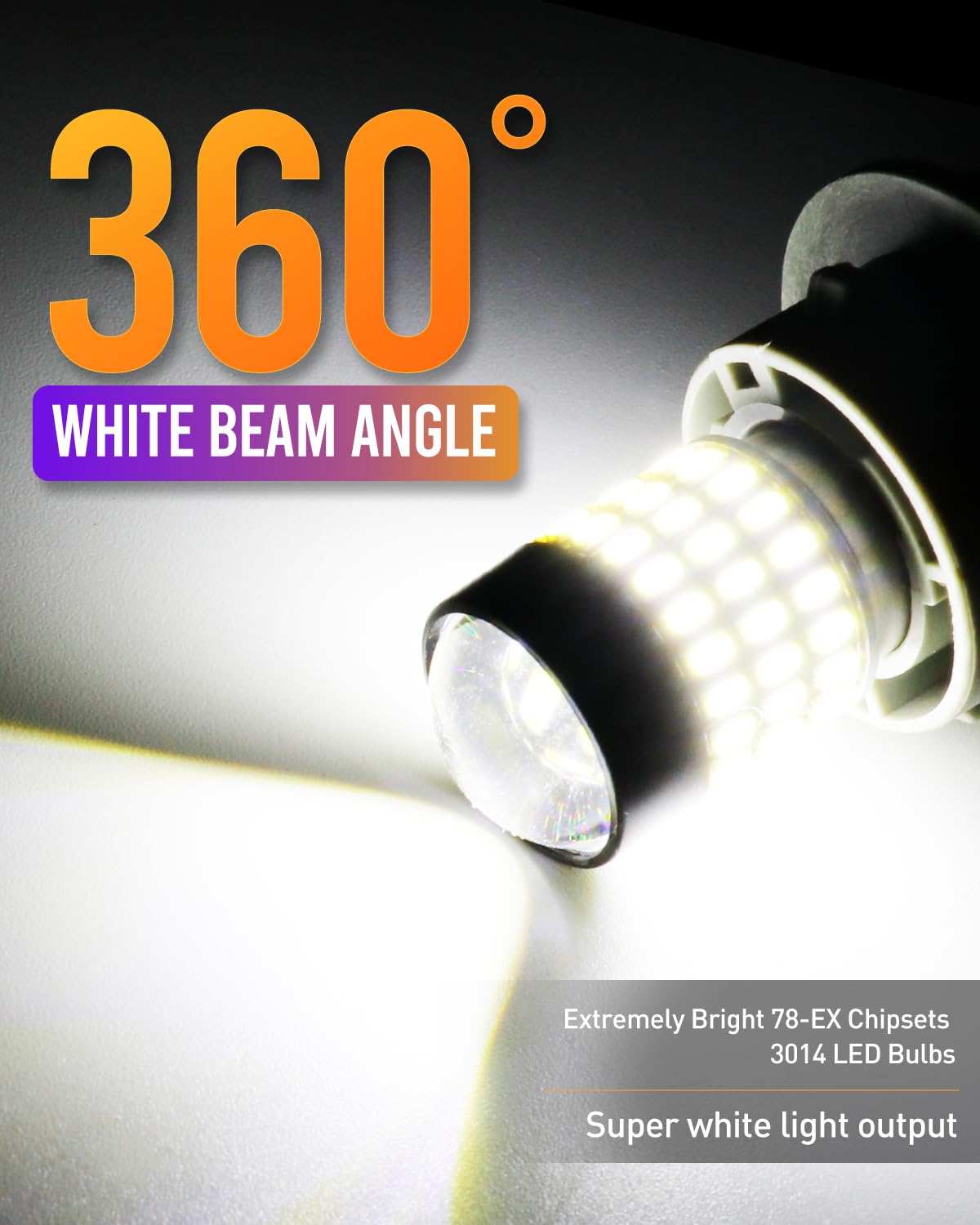 Luyed 2 X 900 Lumens Super Bright 1157 3014 78-Ex Chipsets 1157 2057 2357 7528 Led Bulbs Used For Tail Lights,Brake Lights And Turn Signal Lights,Red