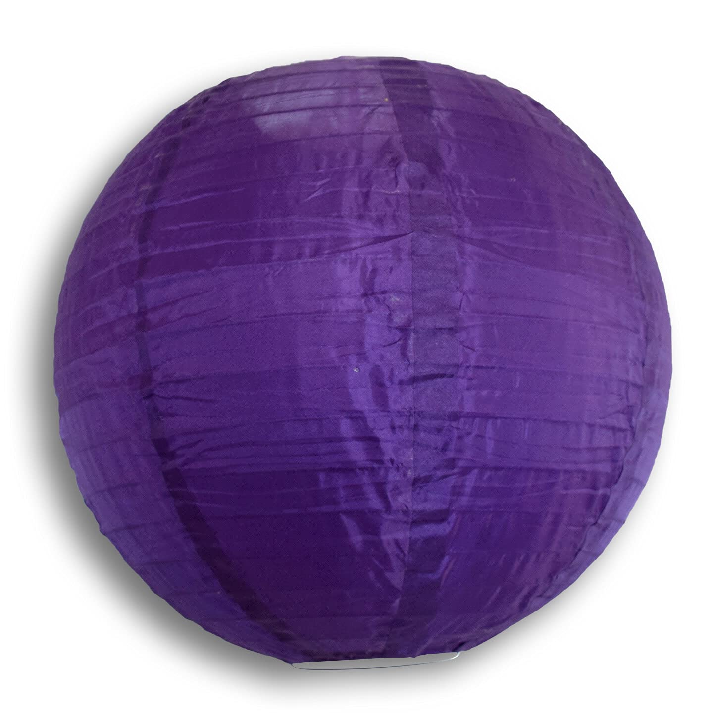Paperlanternstore.Com 12 Inch Dark Purple Nylon Lantern, Even Ribbing, Durable, Hanging Decoration By Quasimoon