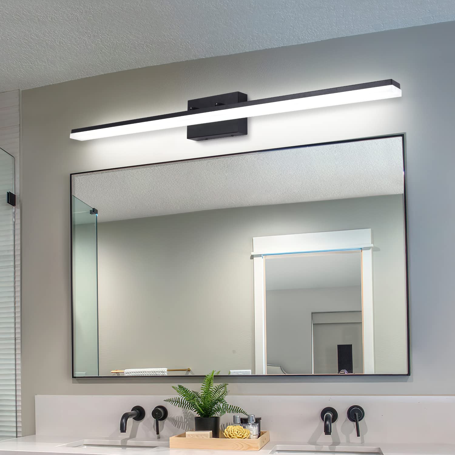 Mirrea 48" Modern Dimmable Led Vanity Light - Cold White 5000K For Bathroom Lighting