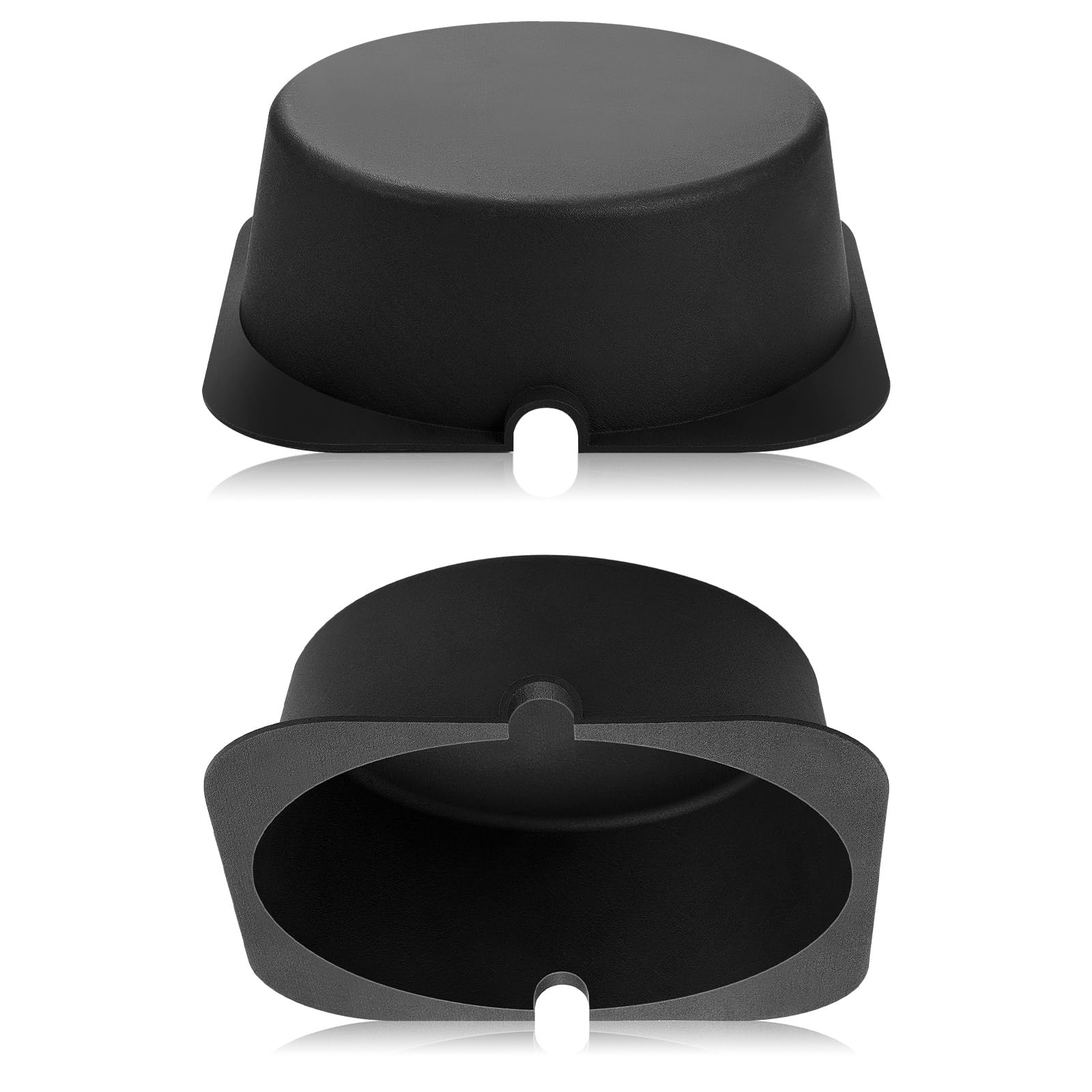 Tuanse 2 Pcs Recessed Light Cover For 6 Inch Lighting Fixtures 8.6 X 8.6 X 2.9 Inch Fire-Resistant And Energy-Saving Light Insulation Protect Cover For Attic (Black)