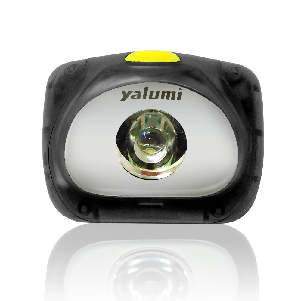 Yalumi LED Headlamp, Spark, with Advanced Aspherical LED Lens, Brightest LED with140 Lumens Output, Energy Saving Design, 3 Pack
