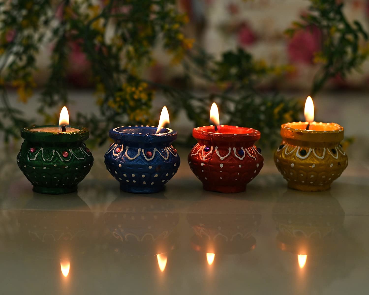 Jaipur Ace Diwali Diyas | Traditional Handmade Terracotta Clay Handi Diya | Mitti Deepak Decorate for Diwali | Diya for Puja | D