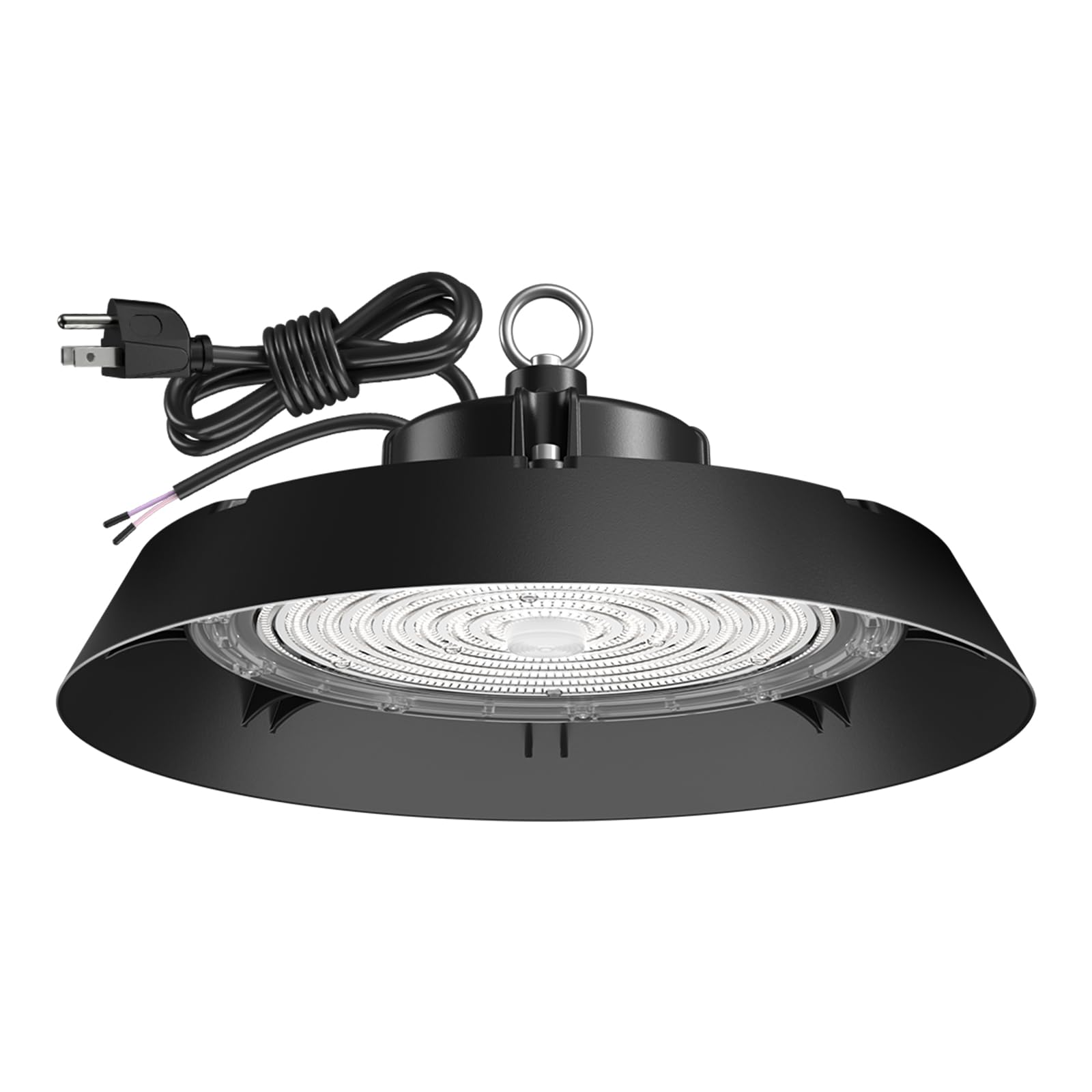 Amico 250W 1 Pack UFO LED High Bay Light  35 000lm 0-10V Dimmable LED High Bay Lights  AC100-277V High Bay LED Lighting with US Hook 5 Cable for Gym Factory Barn Warehouse  UL Listed