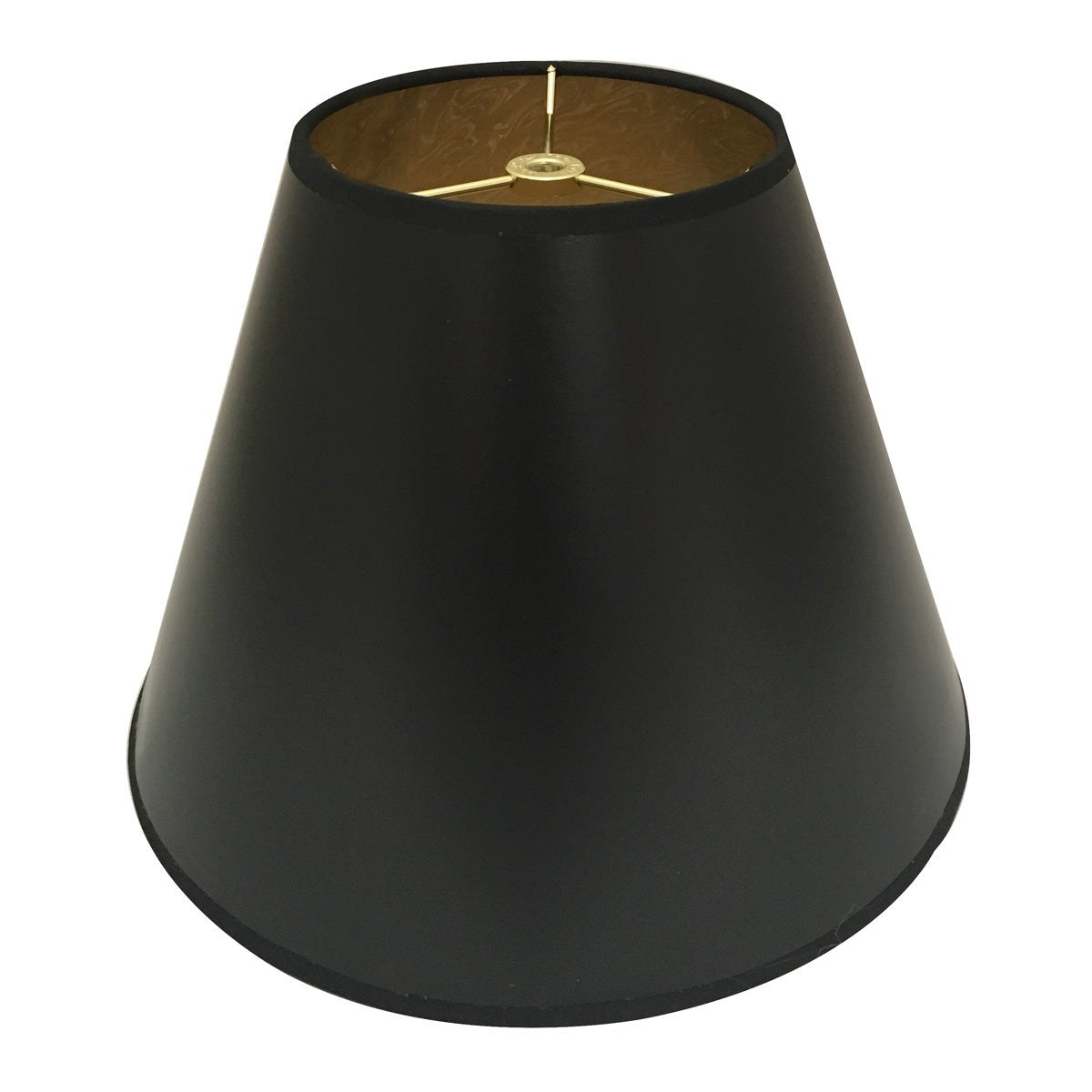 Royal Designs, Inc. Empire Hardback Parchment Shade, HB-627-10BLK/GL, Black/Gold, 5 x 10 x 8