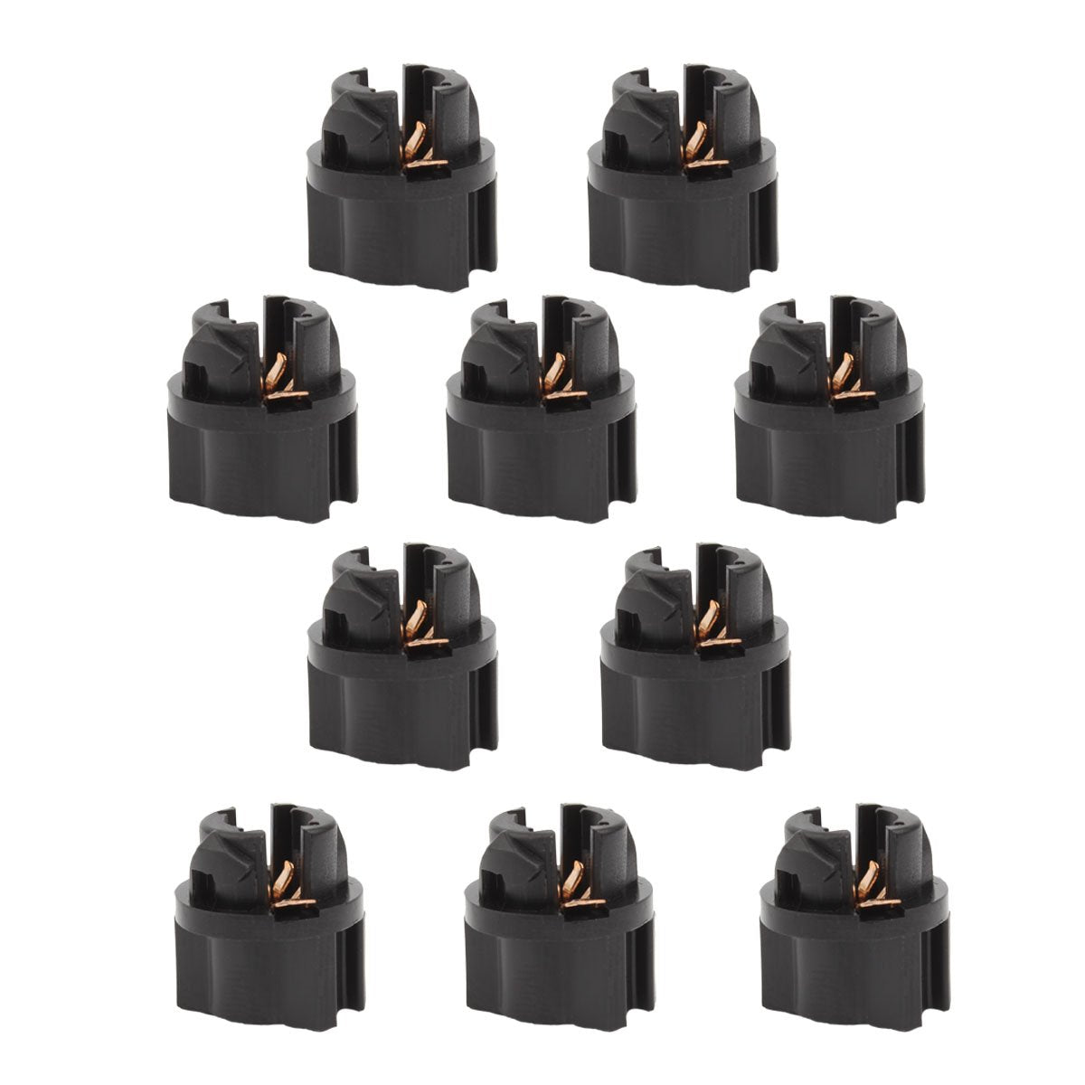 Tomall T5 73 74 Twist Socket For Instrument Panel Dashboard Light Car Gauge Cluster Bulbs Base(Pack Of 10)