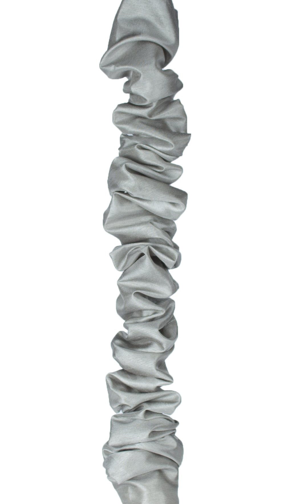 Urbanest 9-Foot Chandelier Chain Cord Cover, Silver Faux Silk