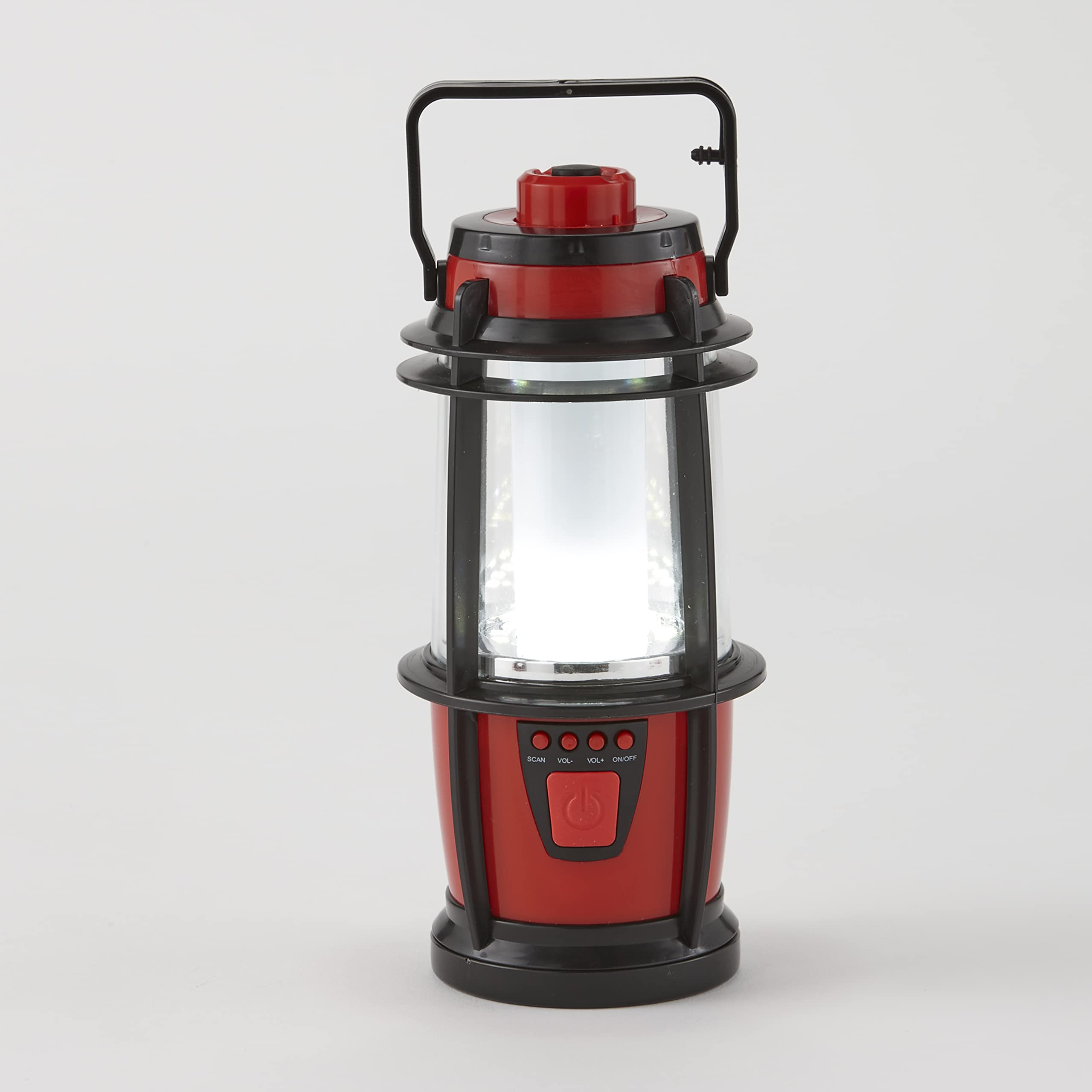 LED Lantern with FM Radio & Pullout Flashlight
