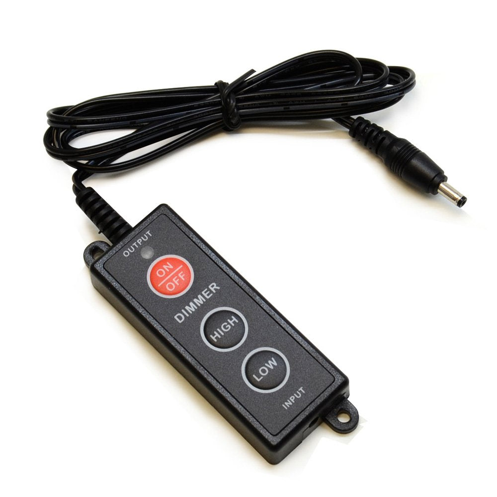 Lightkiwi K6032 Dimmer Switch for LED Under Cabinet Lighting, Black, Plastic