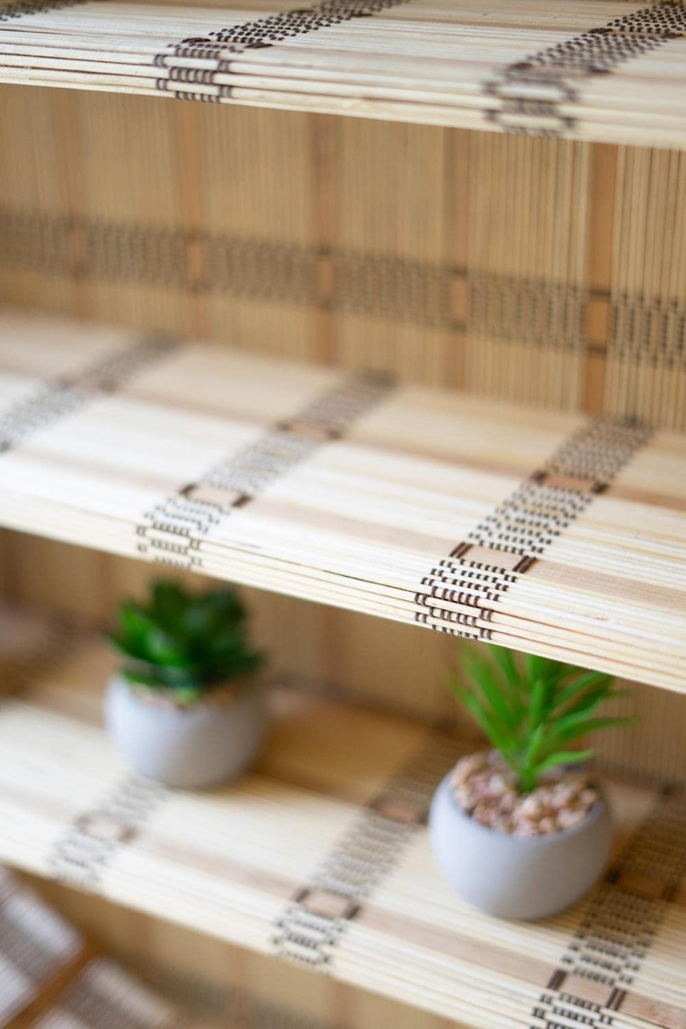 OVAL RATTAN WALL SHELF