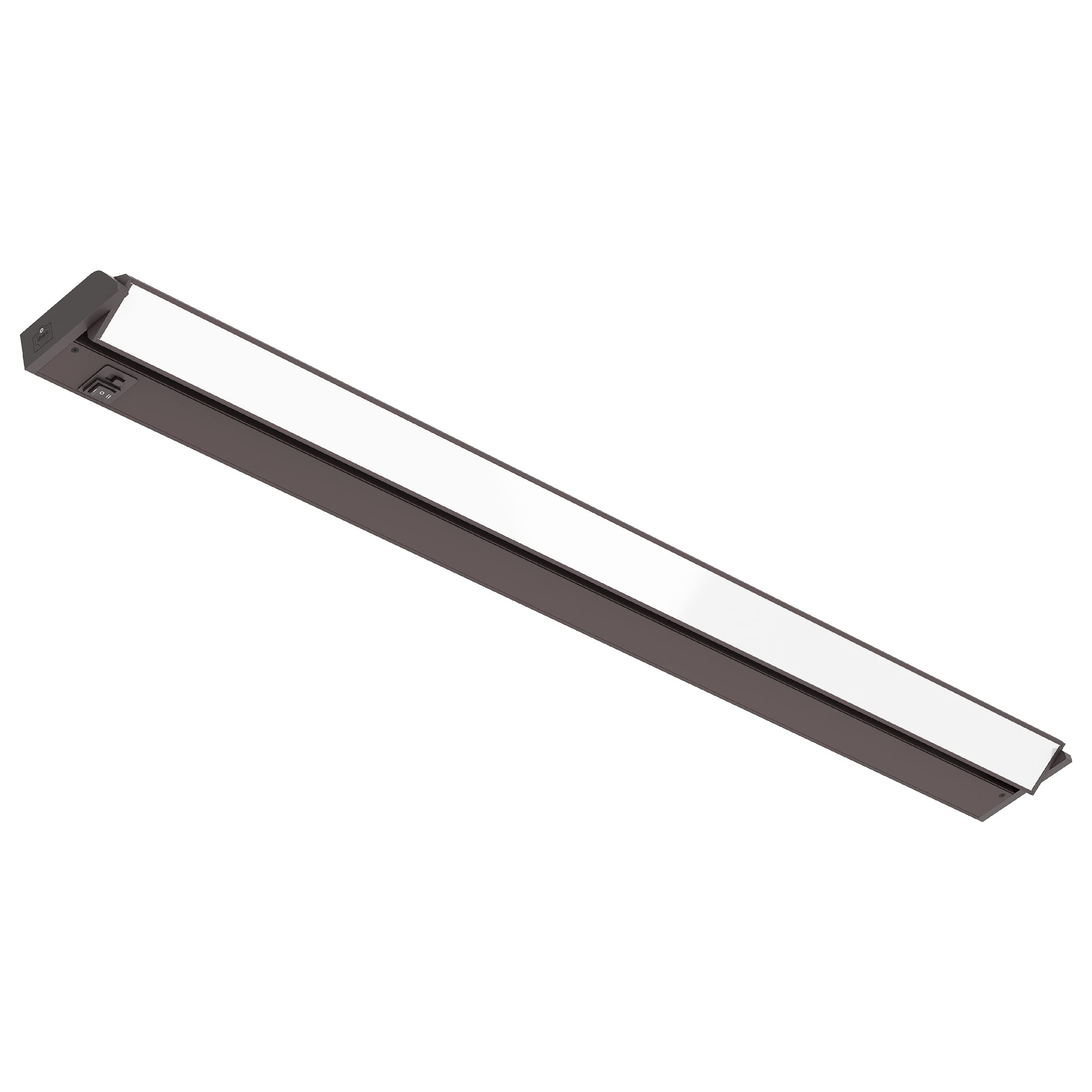 GETINLIGHT 40-inch Swivel LED Under Cabinet Light, Dimmable, Selectable White 2700K/4000K/5000K, Bronze Finish, Model IN-0202