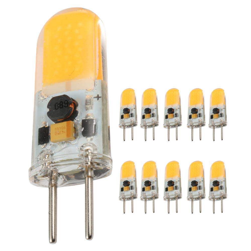 Ukey U G4 Led Bulb 4Watt Led Halogen Replacement 12V Ac/Dc 2700K Warm White Dimmable, Led Replacement For Halogen Bulb 40W 10Pack (4Watt)