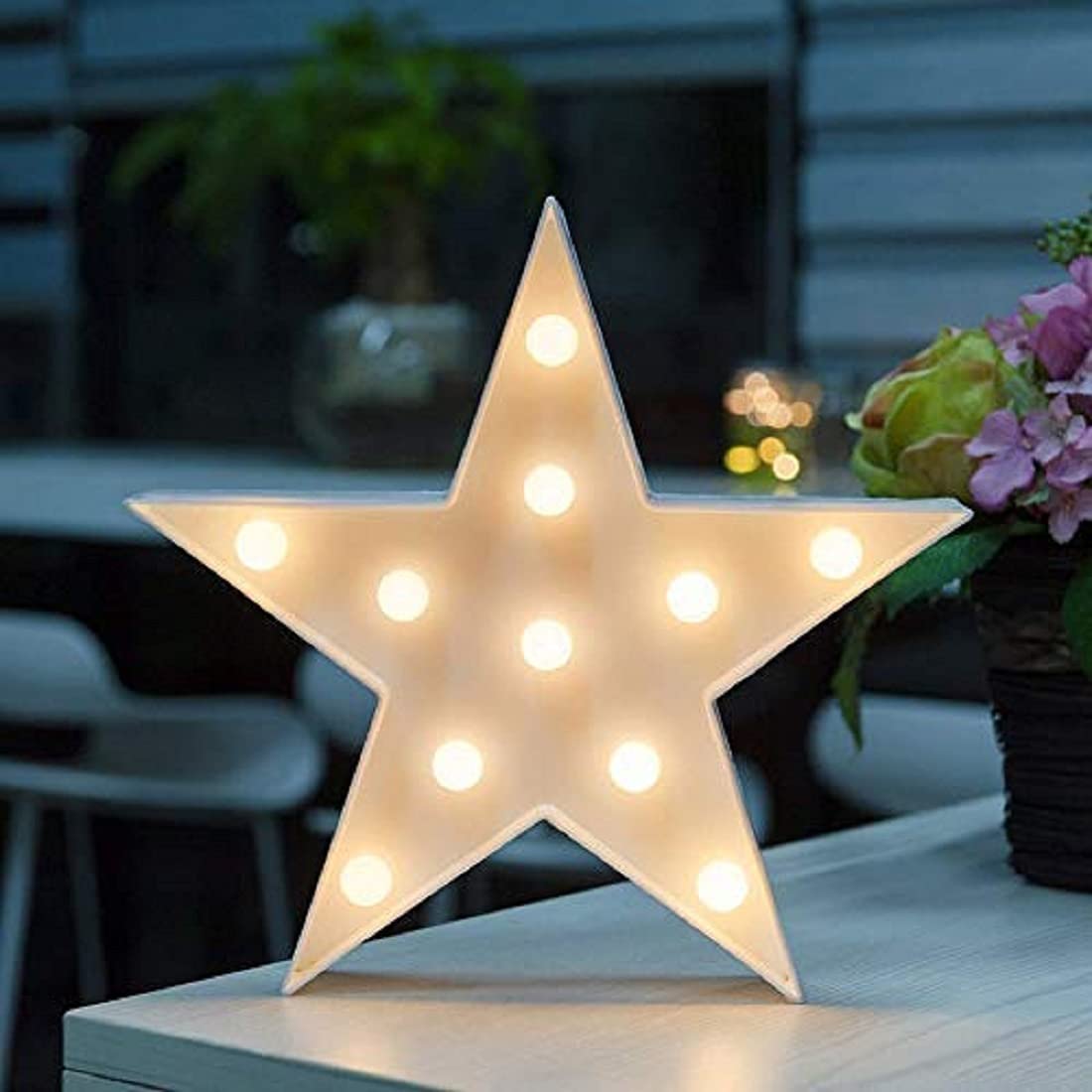 MIRADH LED Marquee Letter Lights Sign, Light Up Alphabet Letters for Wedding Birthday Party Christmas Home Bar Decoration, Diwal