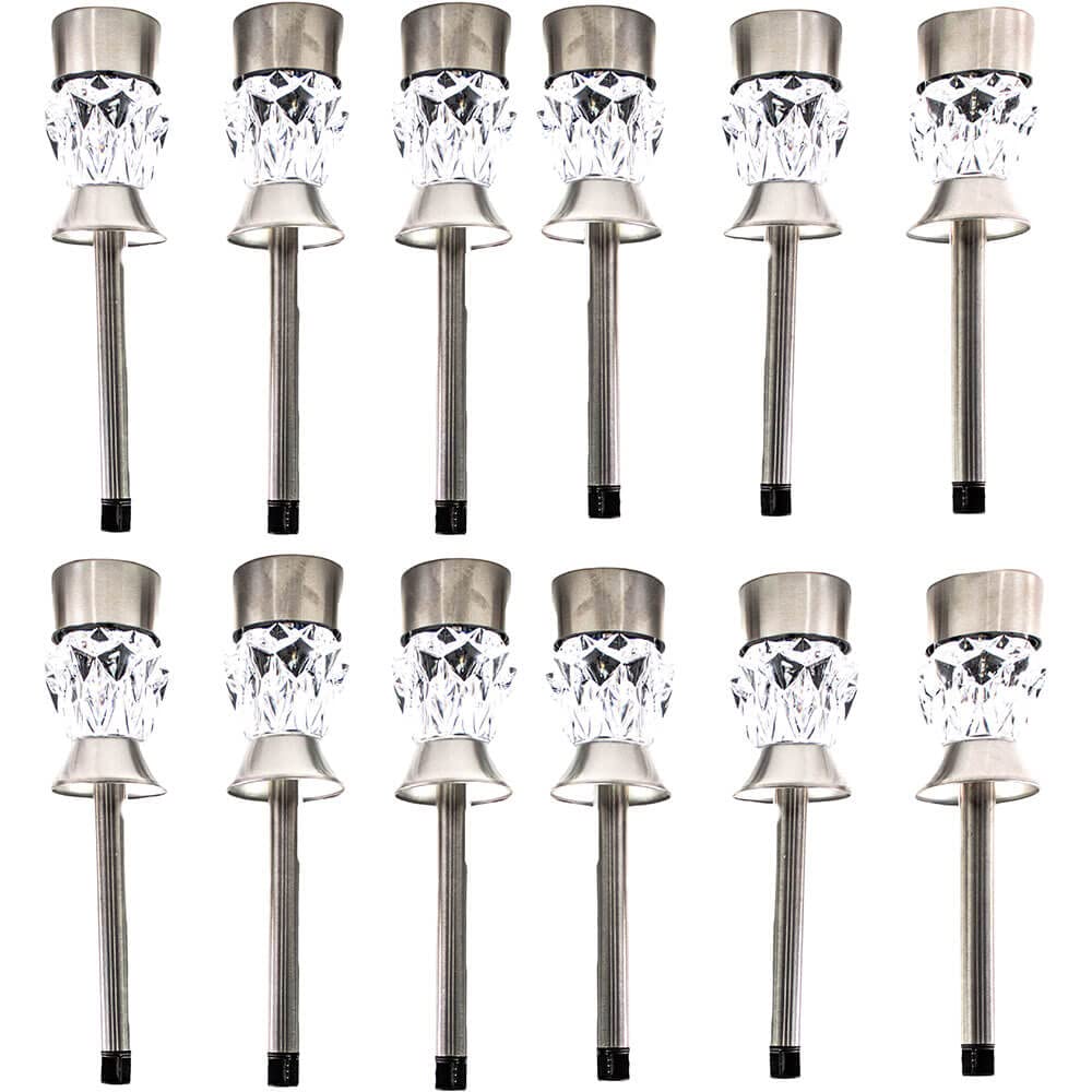 Advantage Distributors Crystal Effect Solar Power Garden Light Countertop Display