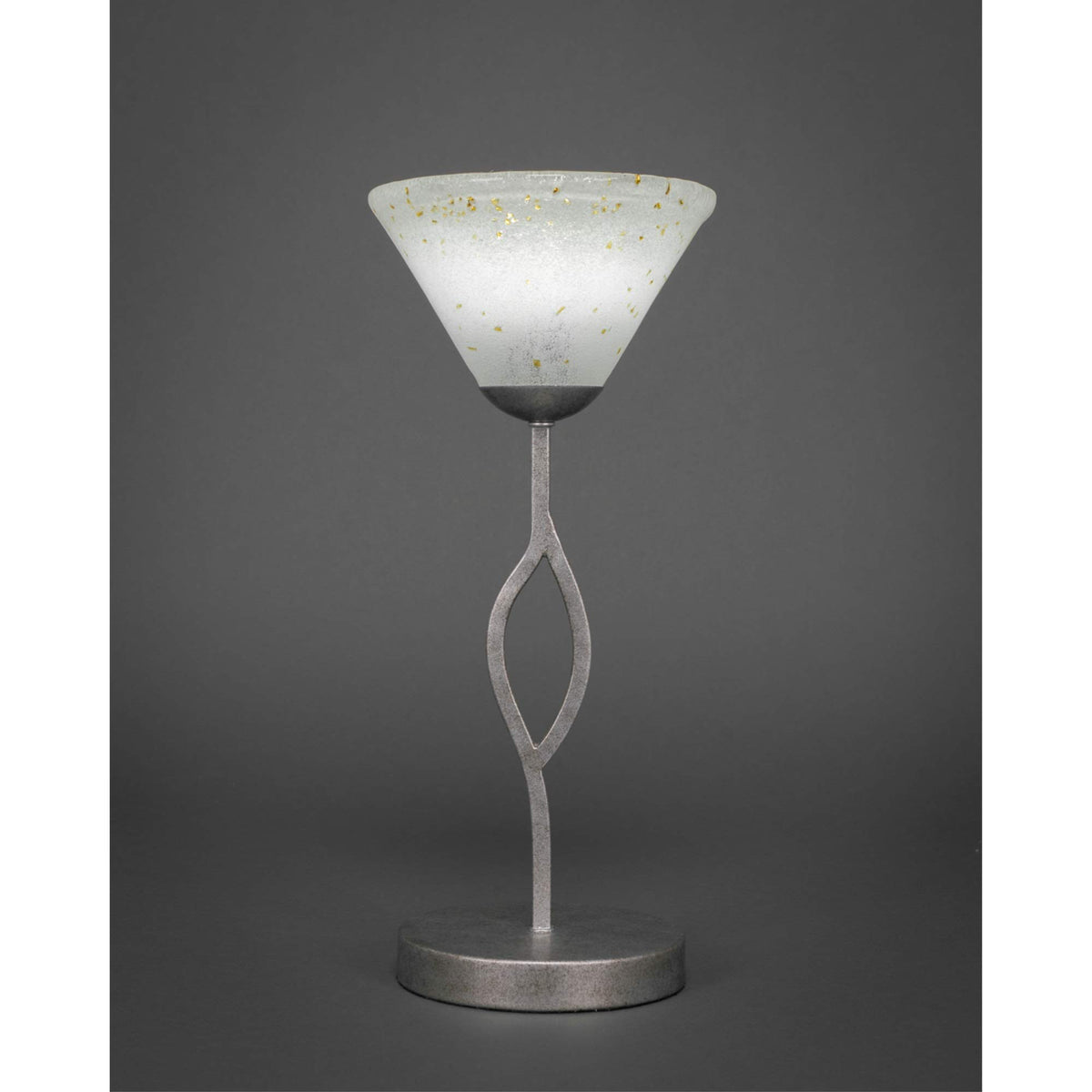 Toltec Lighting Revo 1 Light Table Lamp In Aged Silver (140-As-7145)