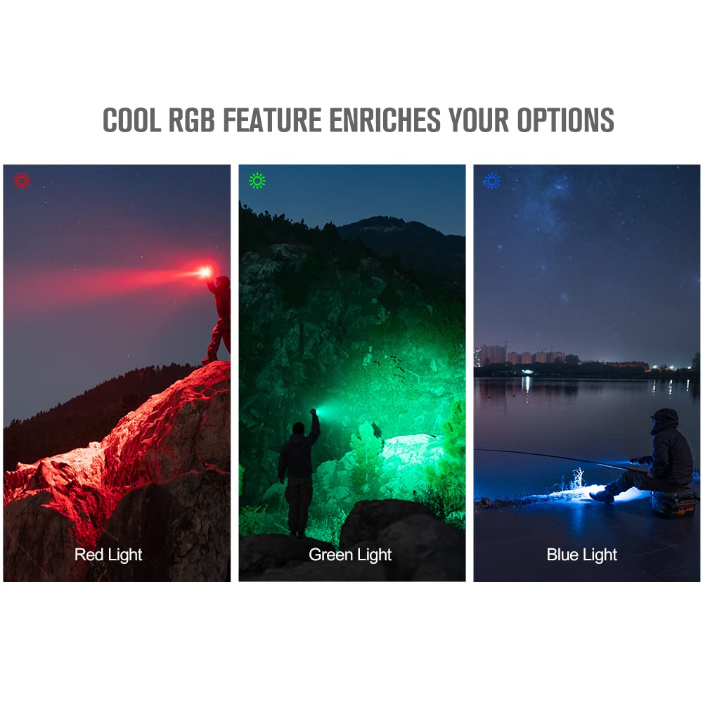 OLIGHT Marauder Mini Flashlight, 7000 Lumens, 600m Beam, Magnetic Rechargeable, Aluminum, Midnight Blue, Model O-MARAUDERMINI-NW-US#F